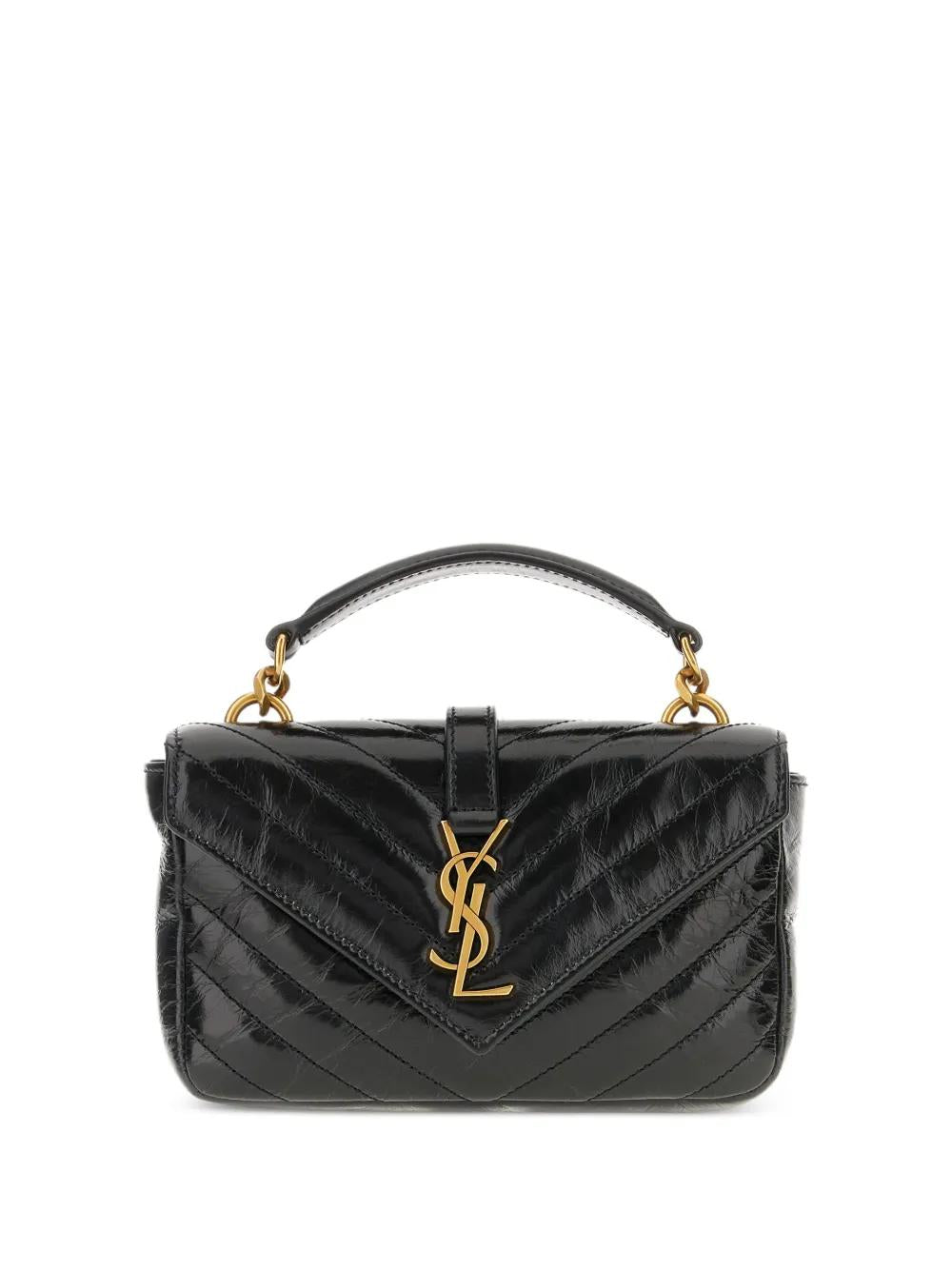 SAINT LAURENT Mini Borsa with Chain Accents