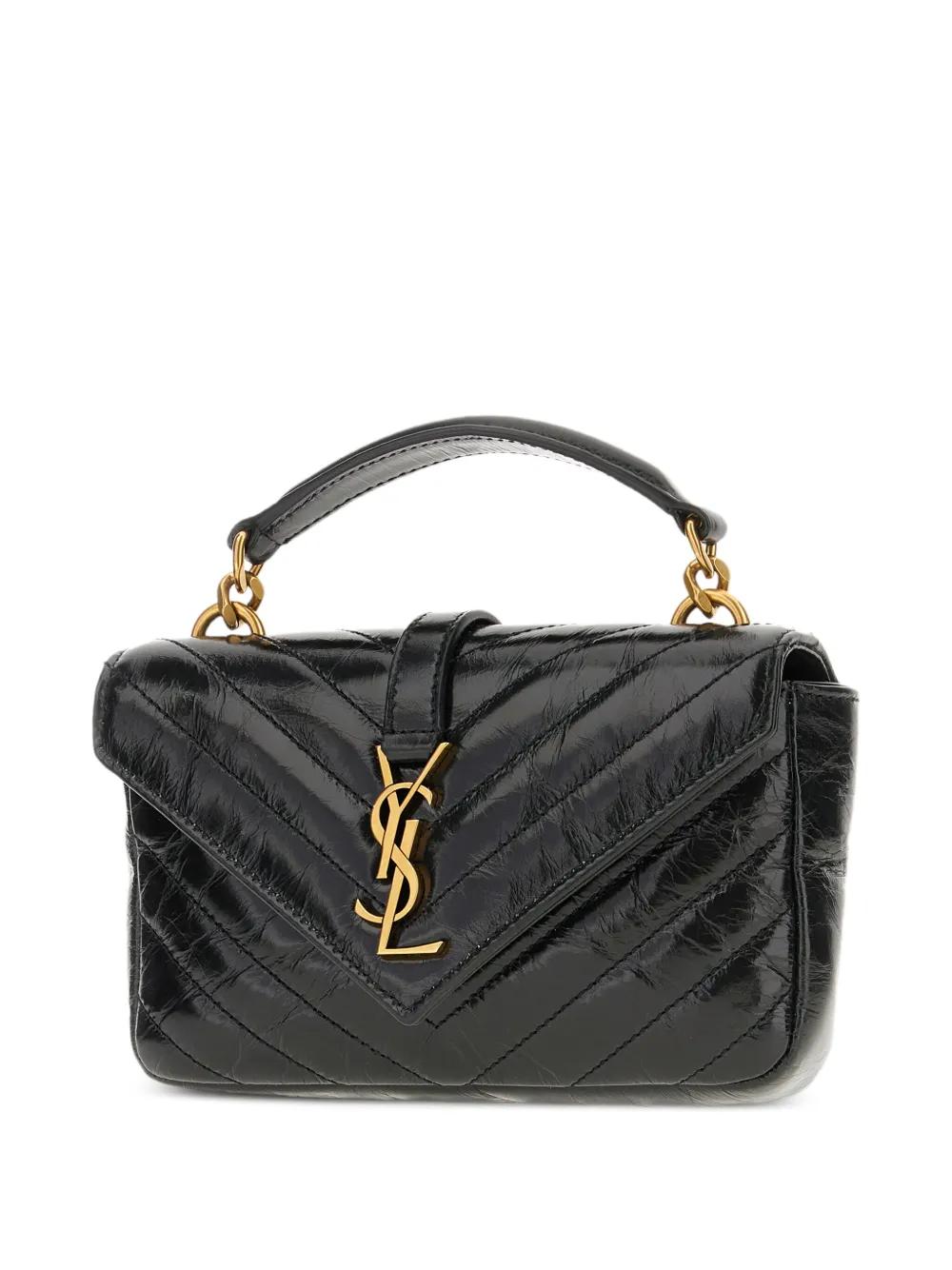 SAINT LAURENT Mini Borsa with Chain Accents