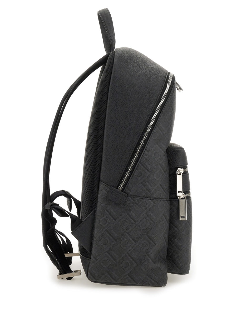 Ferragamo Sleek Polyurethane Mini Backpack for Men