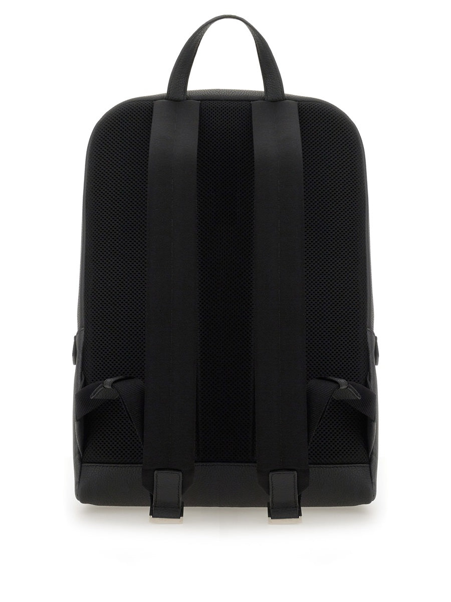 Ferragamo Sleek Polyurethane Mini Backpack for Men