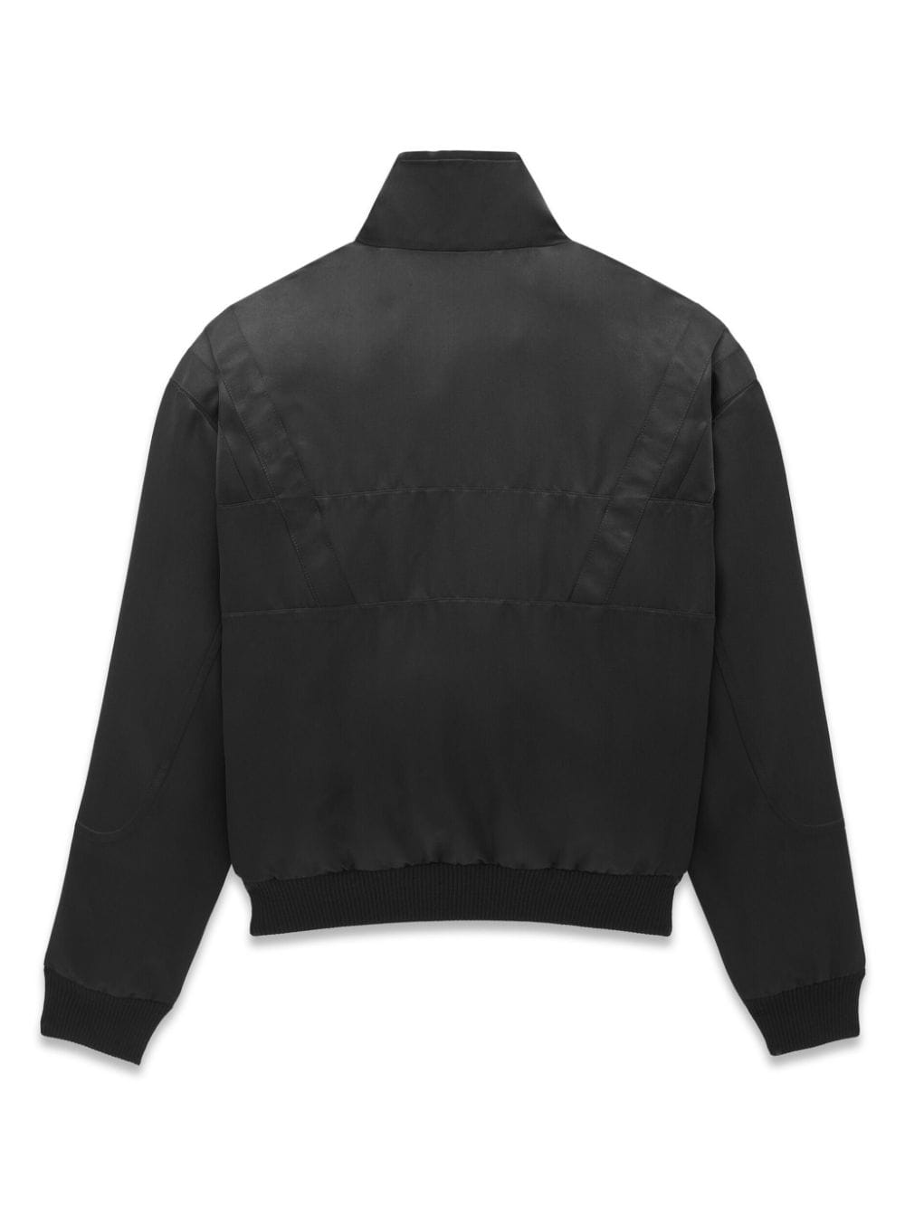 SAINT LAURENT Logo Satin Bomber Jacket for Men - SS24 Edition