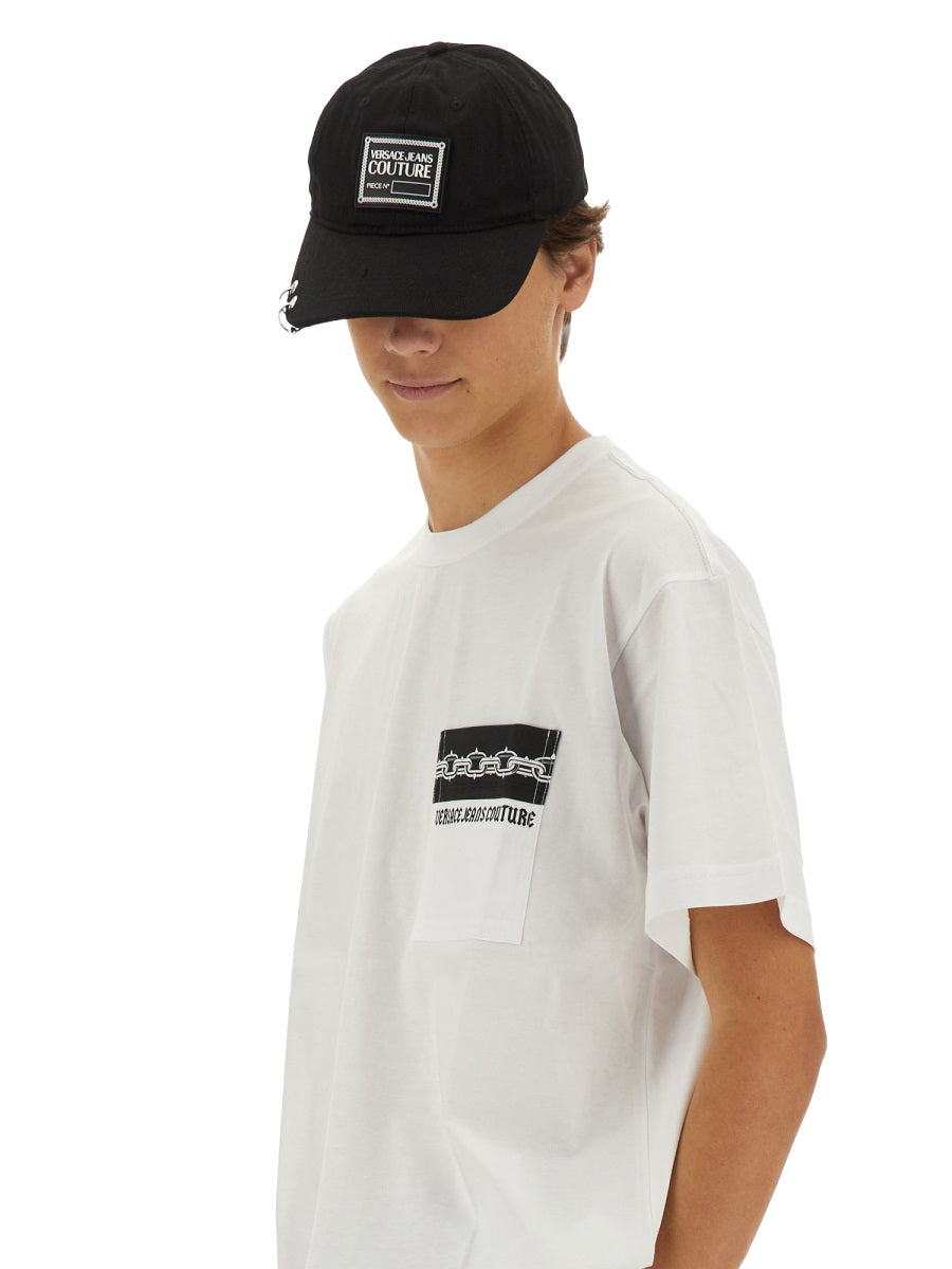 VERSACE JEANS COUTURE Logo T-Shirt for Men - Size L