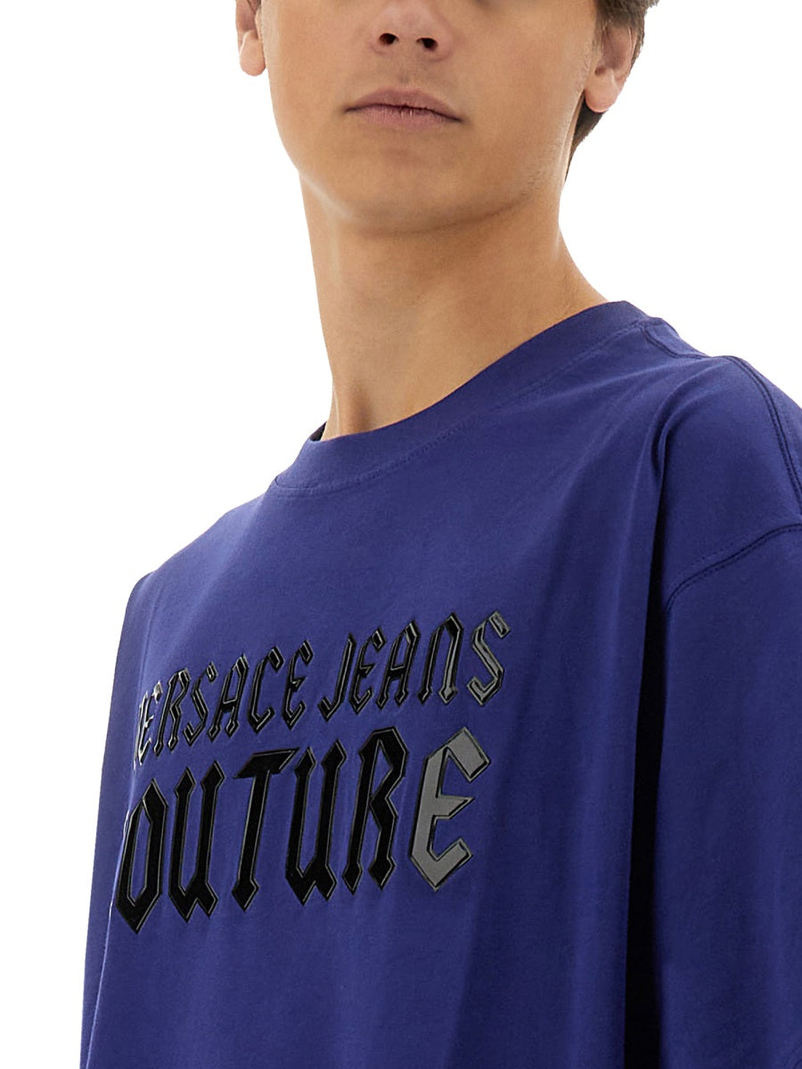 VERSACE JEANS COUTURE Gothic Logo T-Shirt - Size L