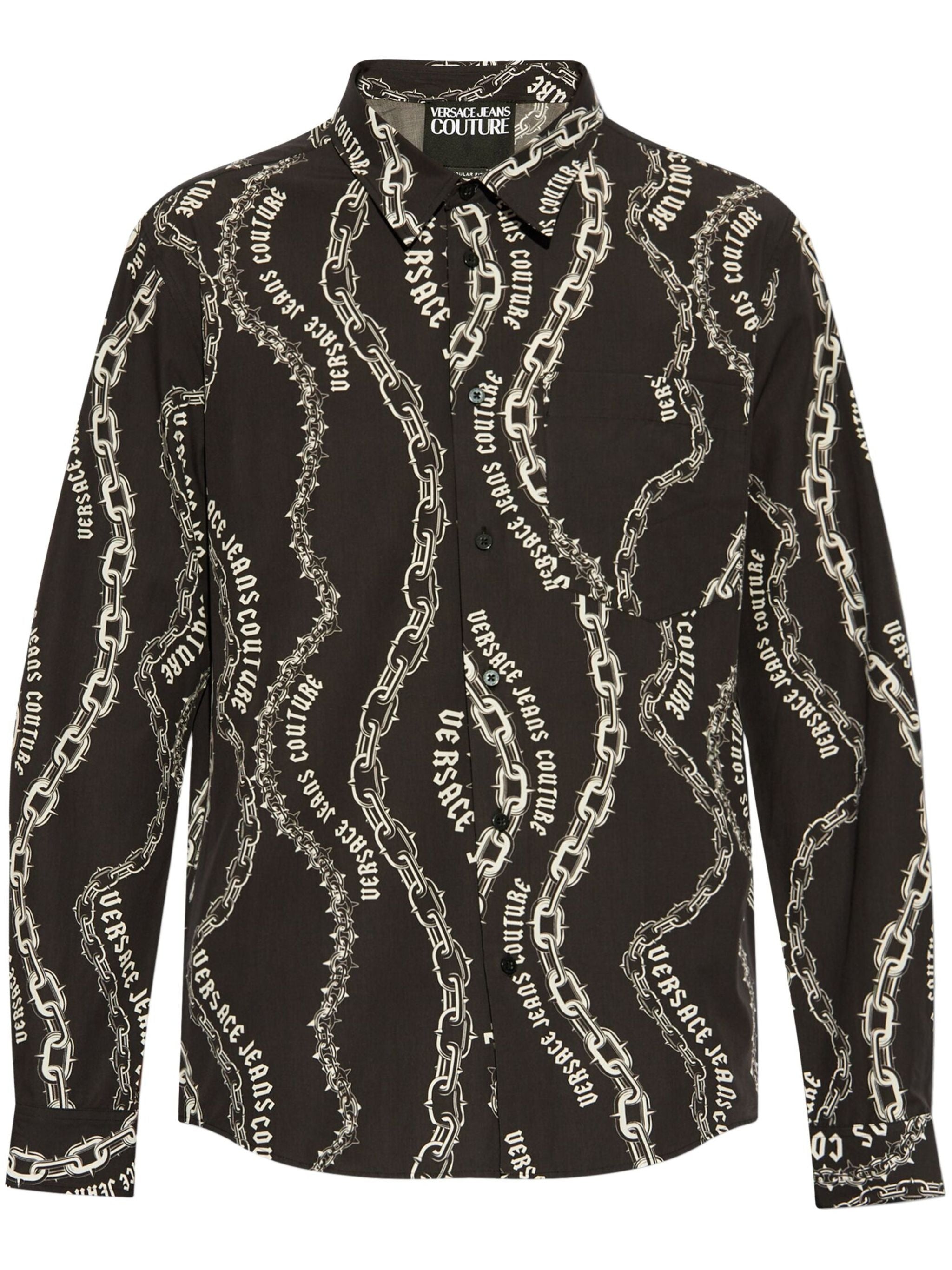 VERSACE JEANS COUTURE Men's Couture Classic Button-Up Shirt - FW24 Collection