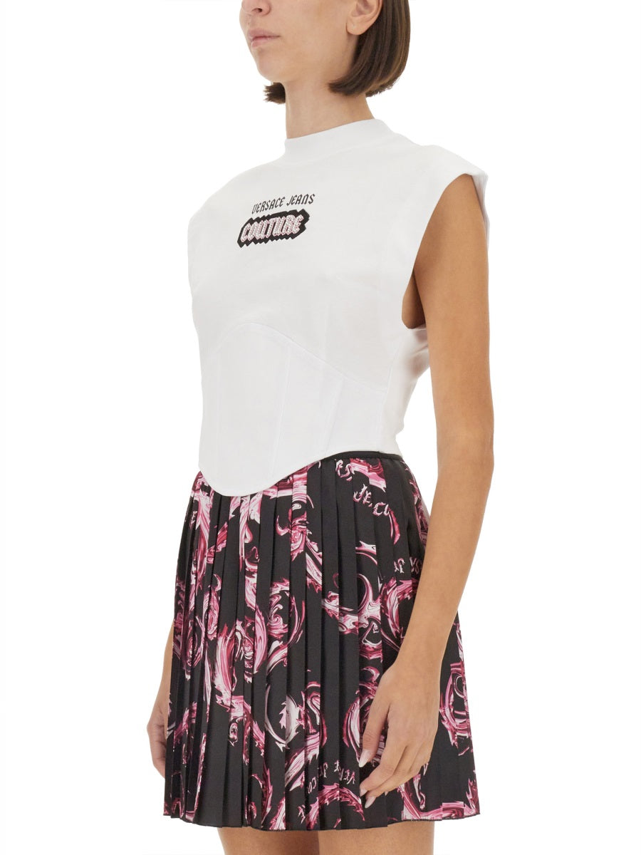 VERSACE JEANS COUTURE Classic Logo Top for Women - Size S