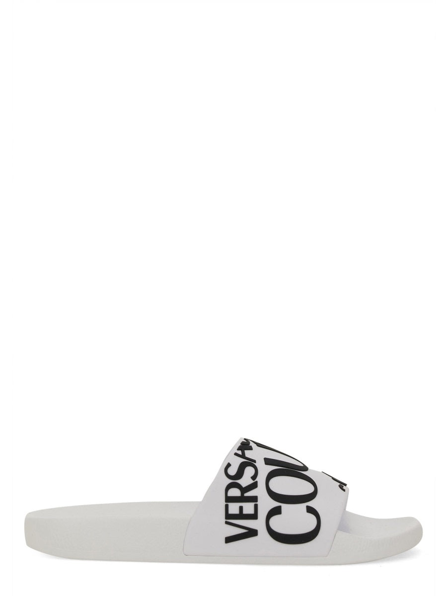 VERSACE JEANS COUTURE Sleek Slide Sandal with Logo