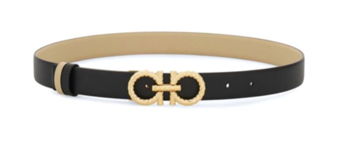 Ferragamo Genuine Leather Stylish Reversible Belt for Women