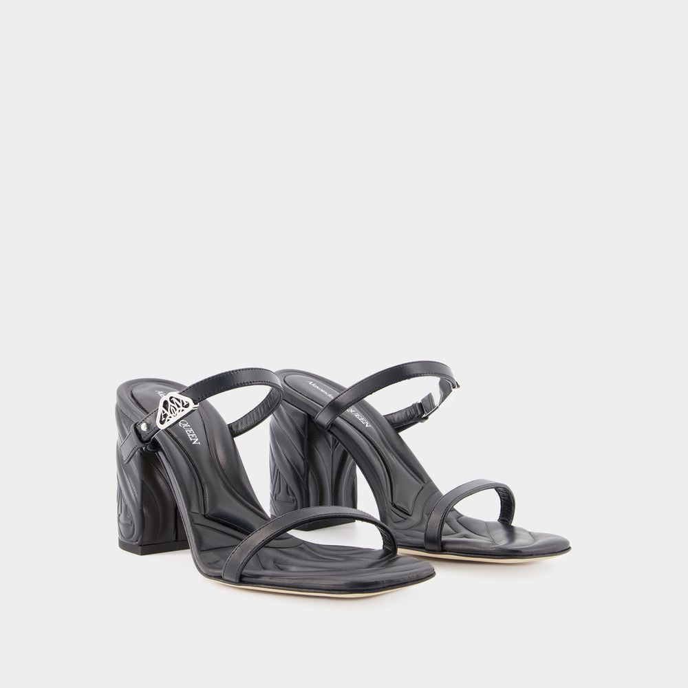 ALEXANDER MCQUEEN Seal Heeled Sandals for Women