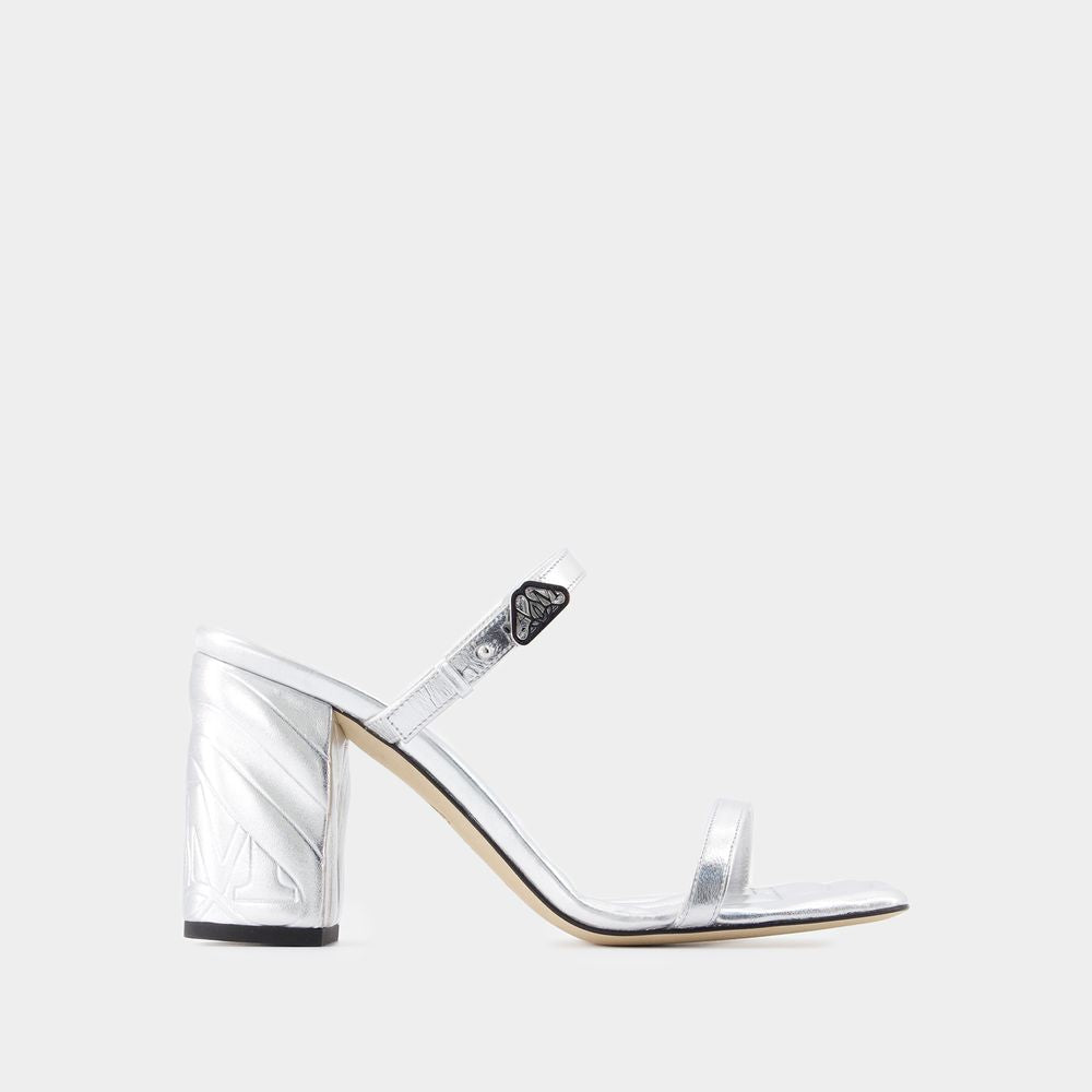 ALEXANDER MCQUEEN Seal Heeled Sandals for Women