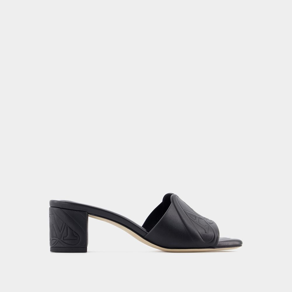 ALEXANDER MCQUEEN Seal Heeled Sandals for Women