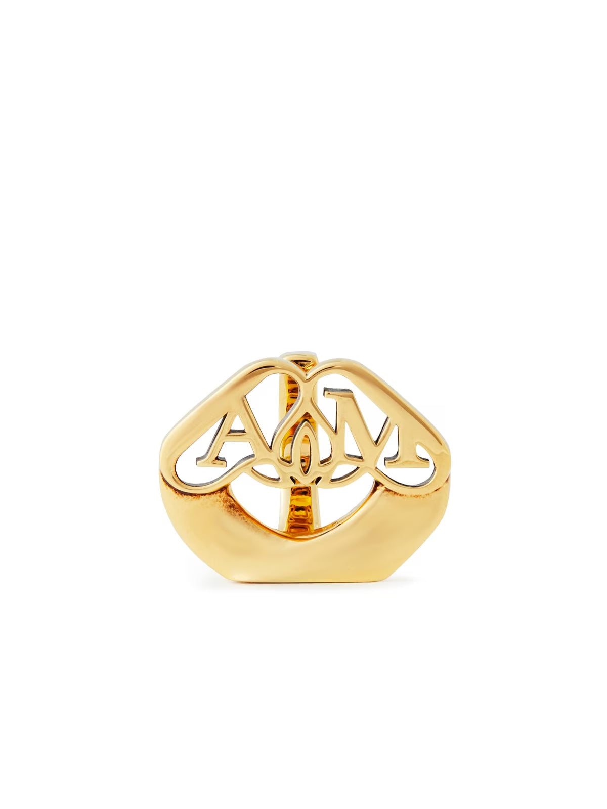 ALEXANDER MCQUEEN Seal Logo Ring for Women - SS25 Collection