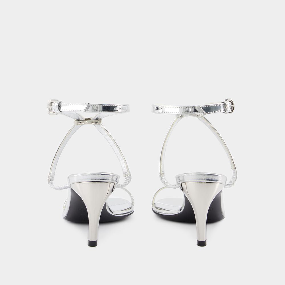 ALEXANDER MCQUEEN Seal Heeled Sandals for Women - SS24 Collection