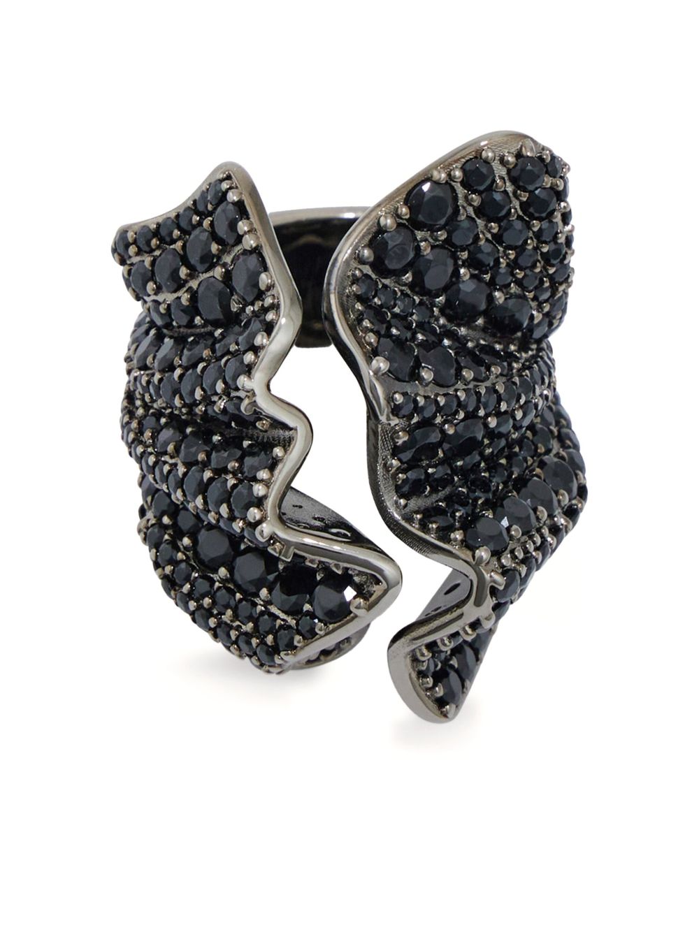 Ferragamo Crystal Cut-Out Earrings