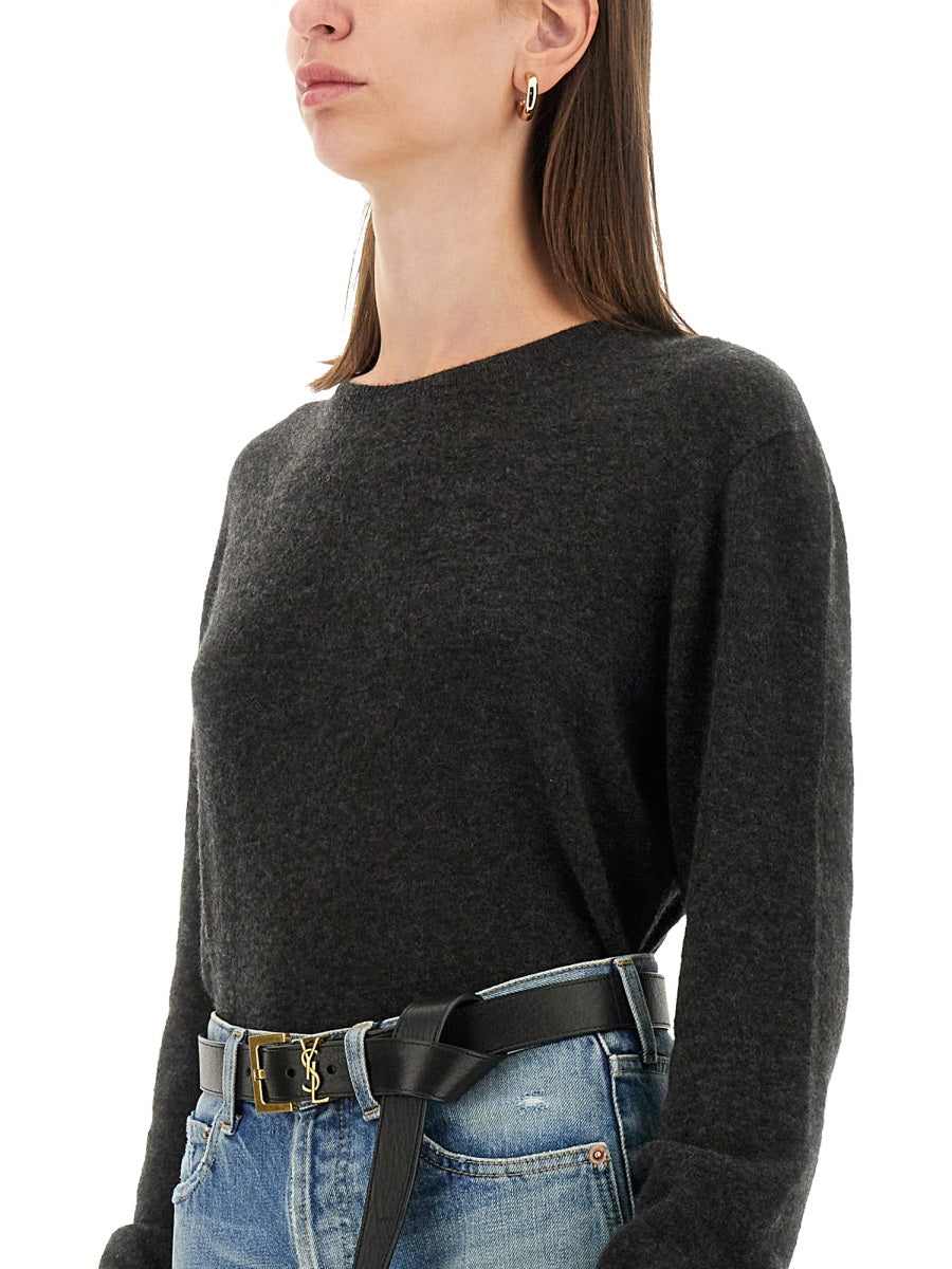 SAINT LAURENT Elegant Cashmere and Silk Sweater - Size S