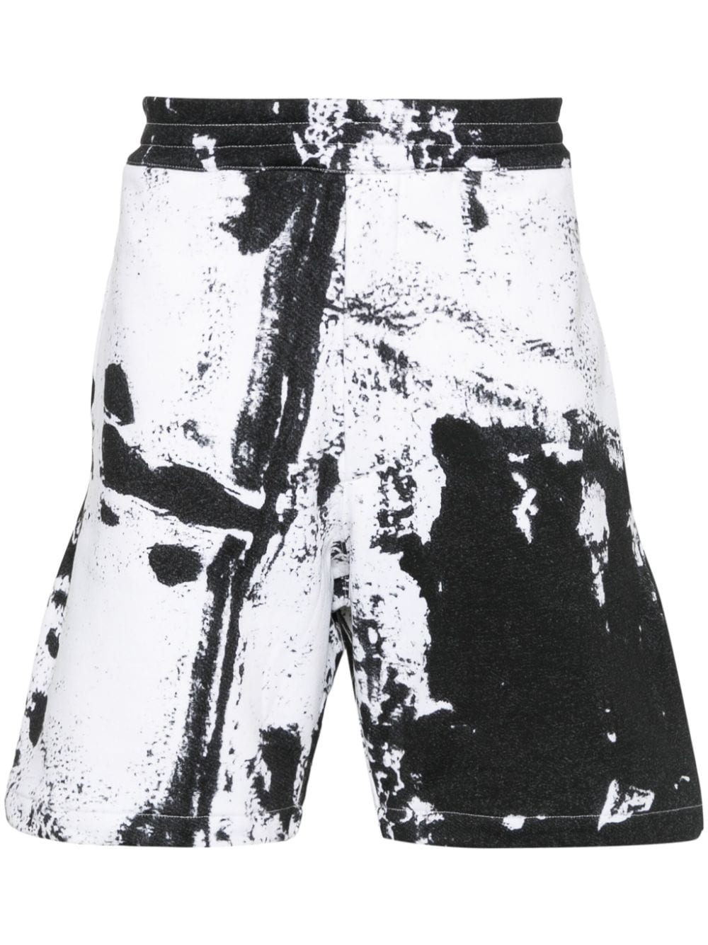 ALEXANDER MCQUEEN Mini Printed Organic Cotton Shorts