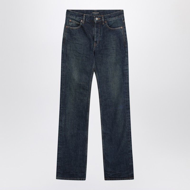 SAINT LAURENT Heritage Indigo Denim Jeans for Women