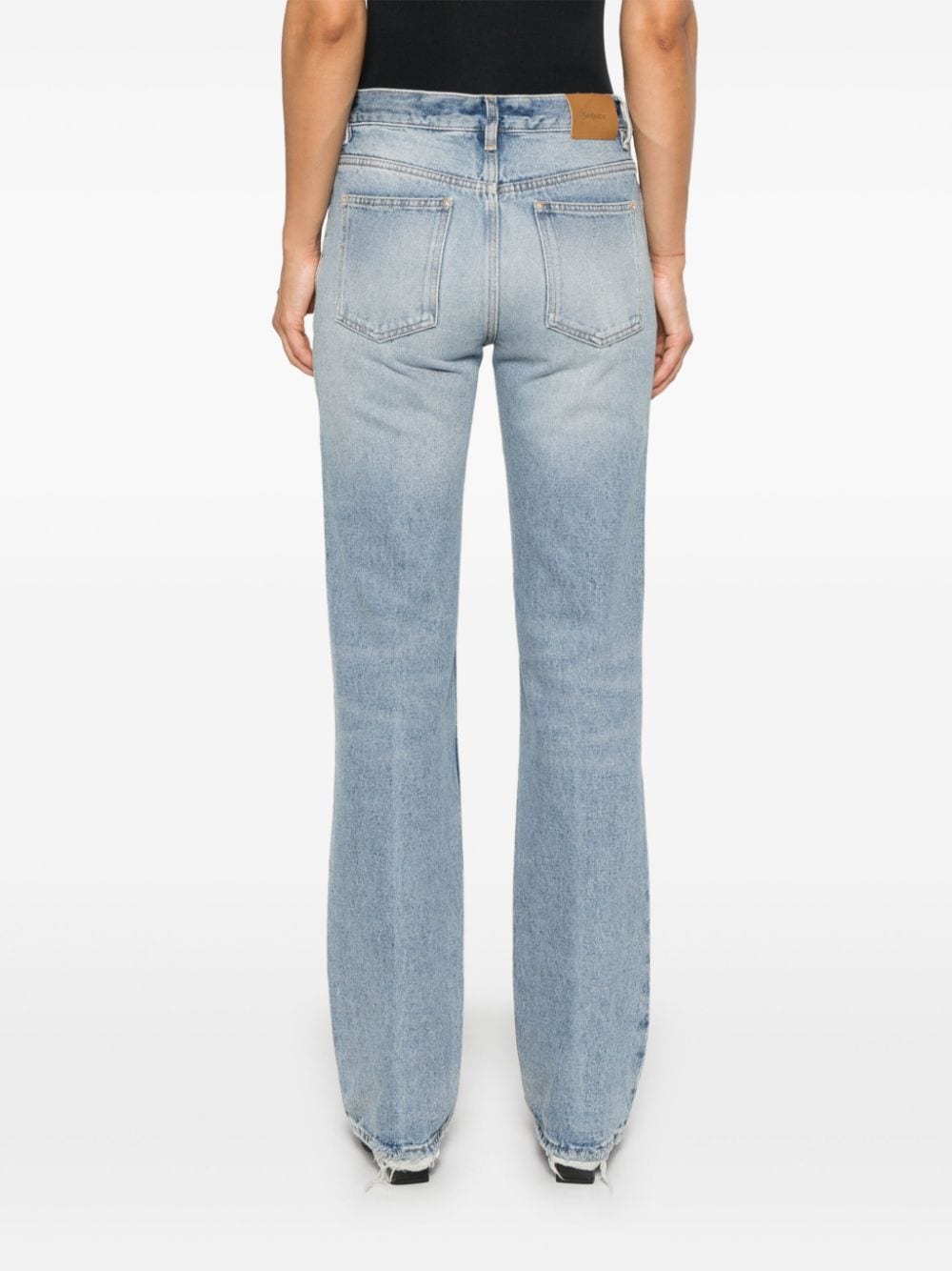 SAINT LAURENT Low-Rise Straight-Leg Jeans for Women