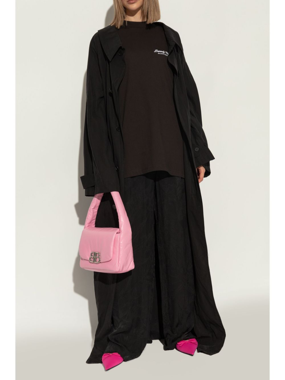 BALENCIAGA Mini Bow Detailing Pointed Toe Sandals