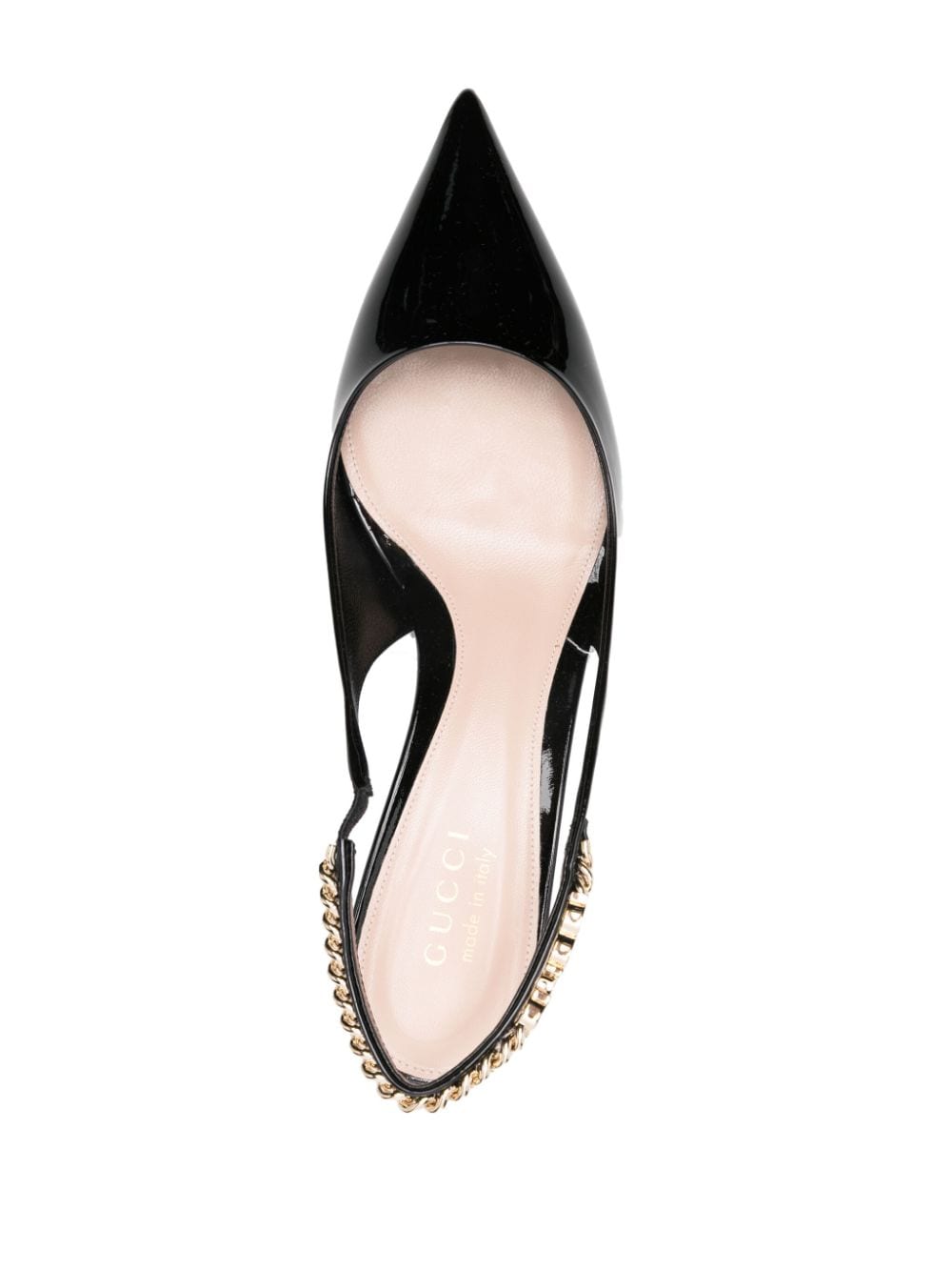 GUCCI Signoria Pointed Pumps with Chain - 4.5cm Heel