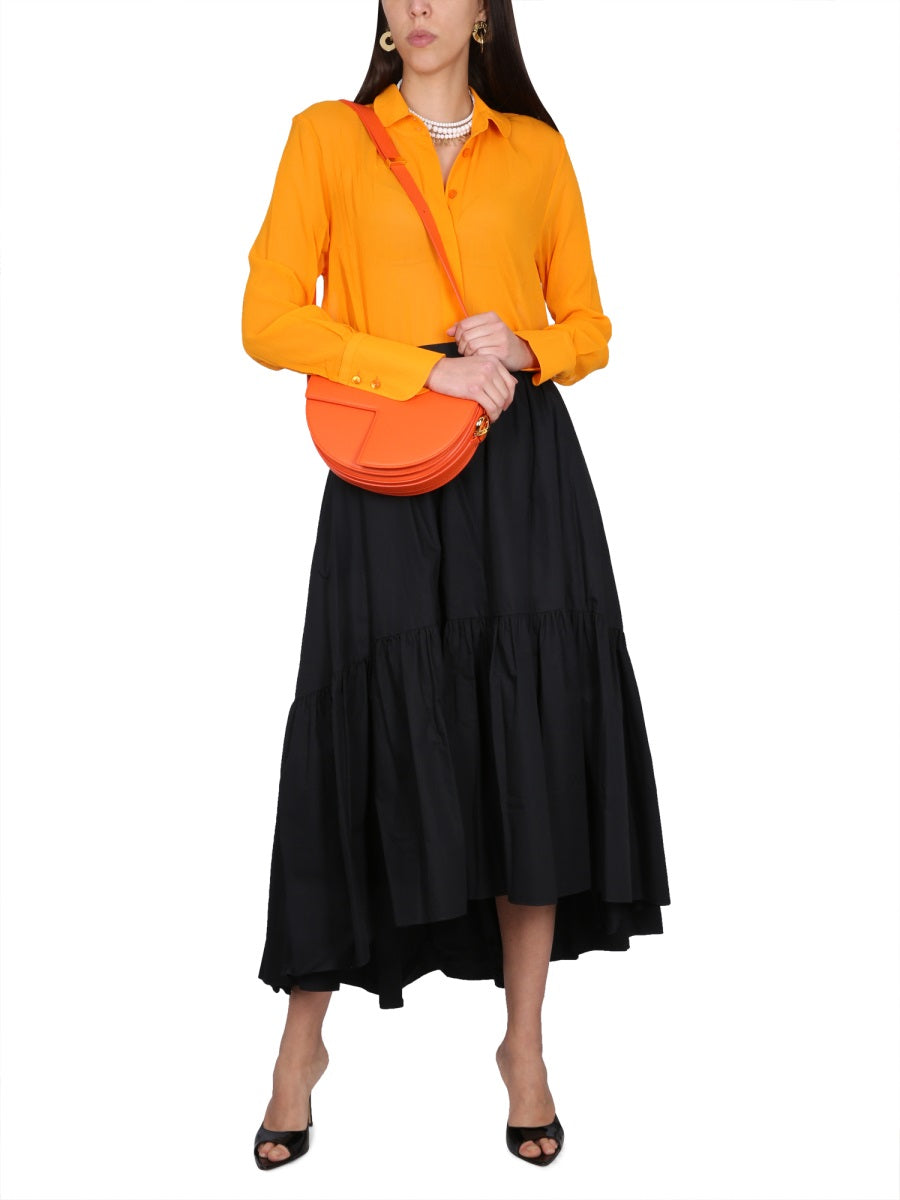 PATOU Transparent Shirt with Claudine Collar