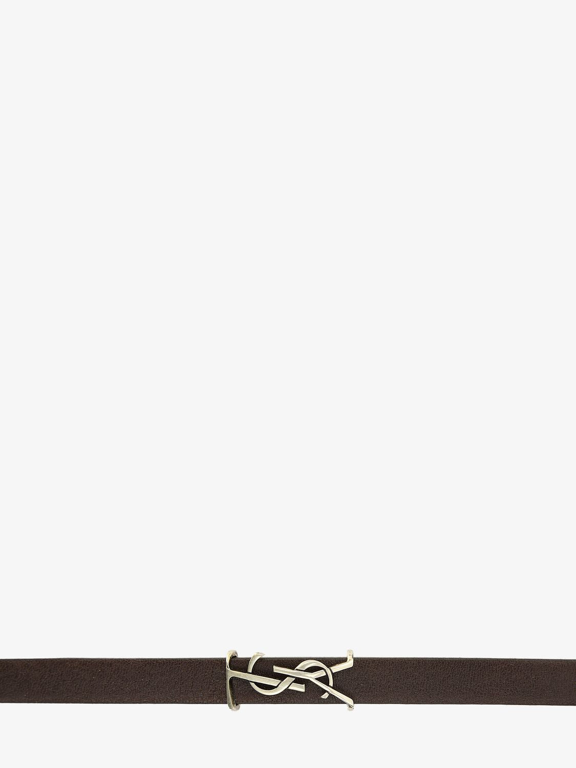 SAINT LAURENT Leather Cassandre Bracelet for Men