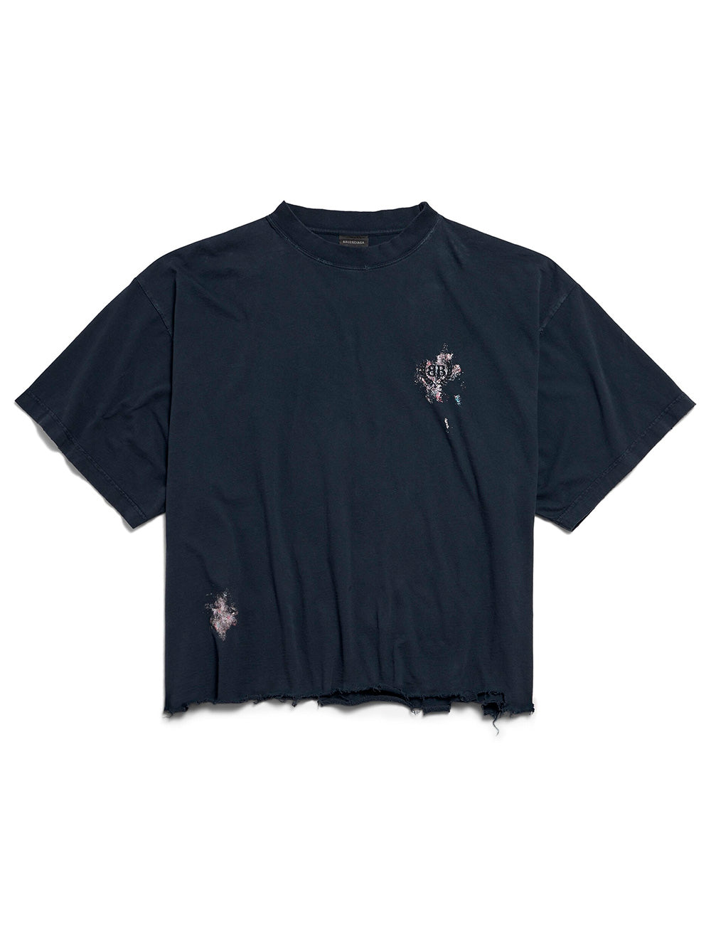 BALENCIAGA Mini Nail Polish Cropped T-Shirt