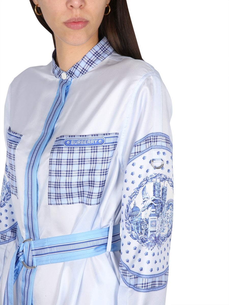 BURBERRY Silk Chemisier Dress