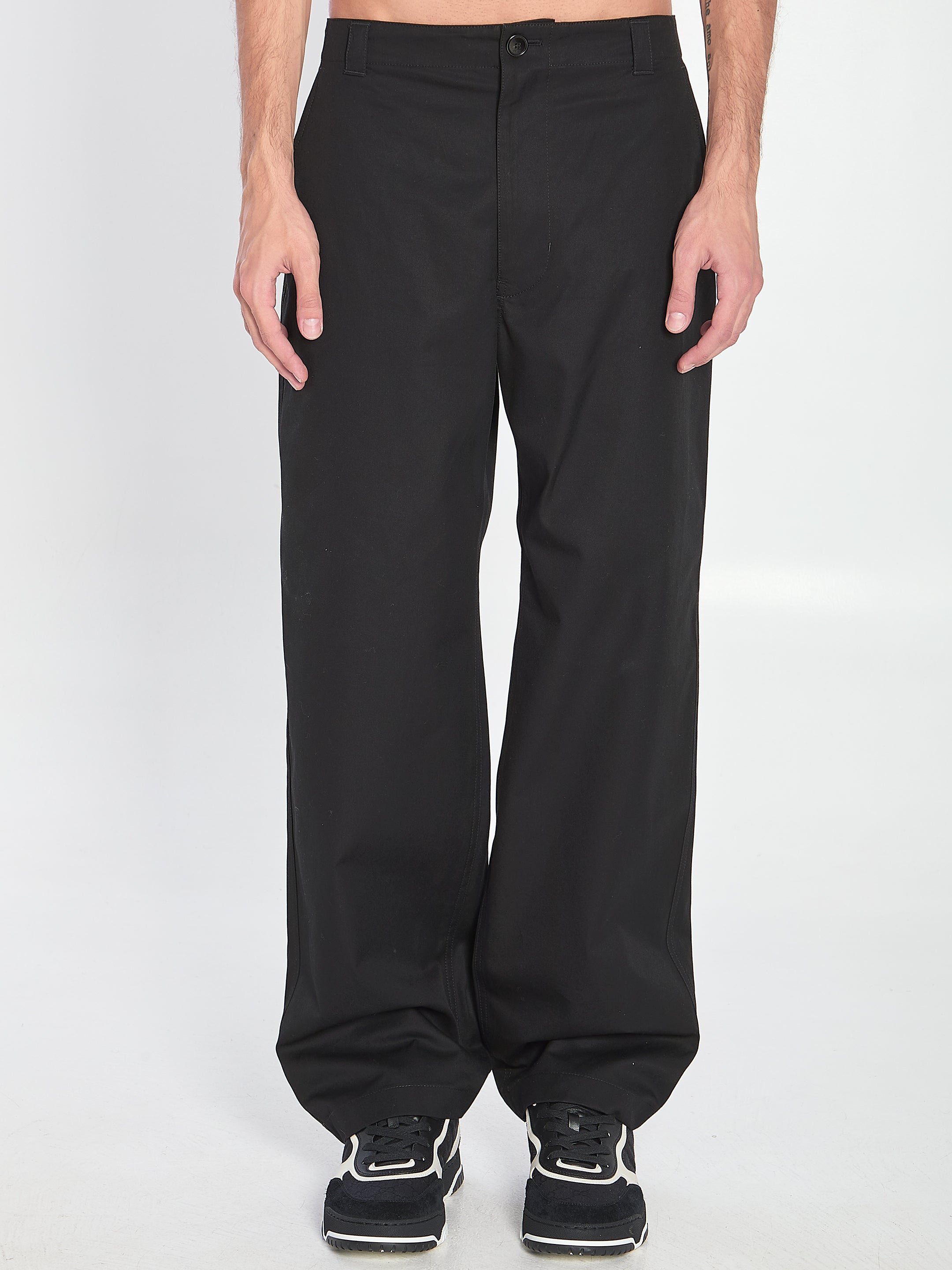 GUCCI Essential Cotton Trousers for Men