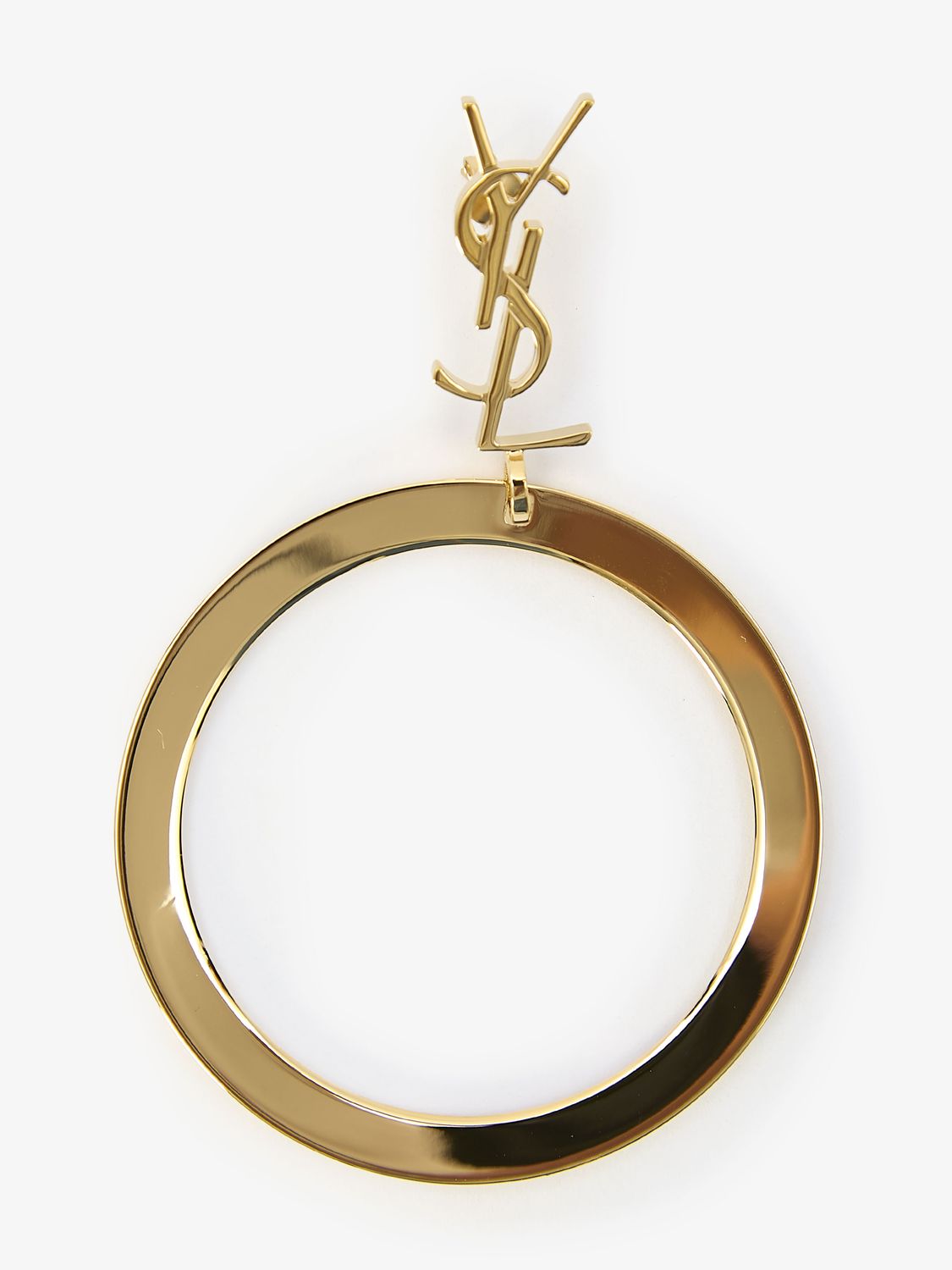 SAINT LAURENT Cascading Circle Pendant Earrings - 10 cm Length