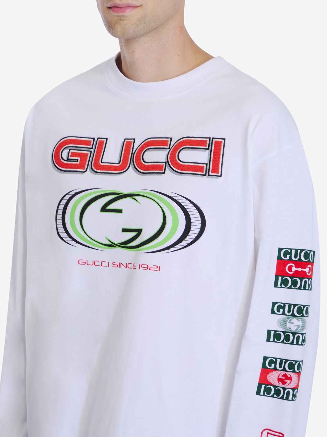 GUCCI Classic Long Sleeve Cotton T-Shirt