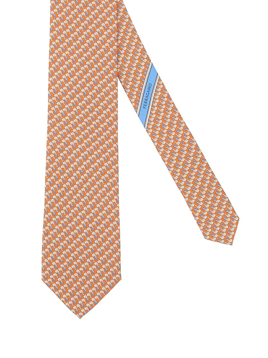 Ferragamo Silk Ties for Men - FW25 Collection