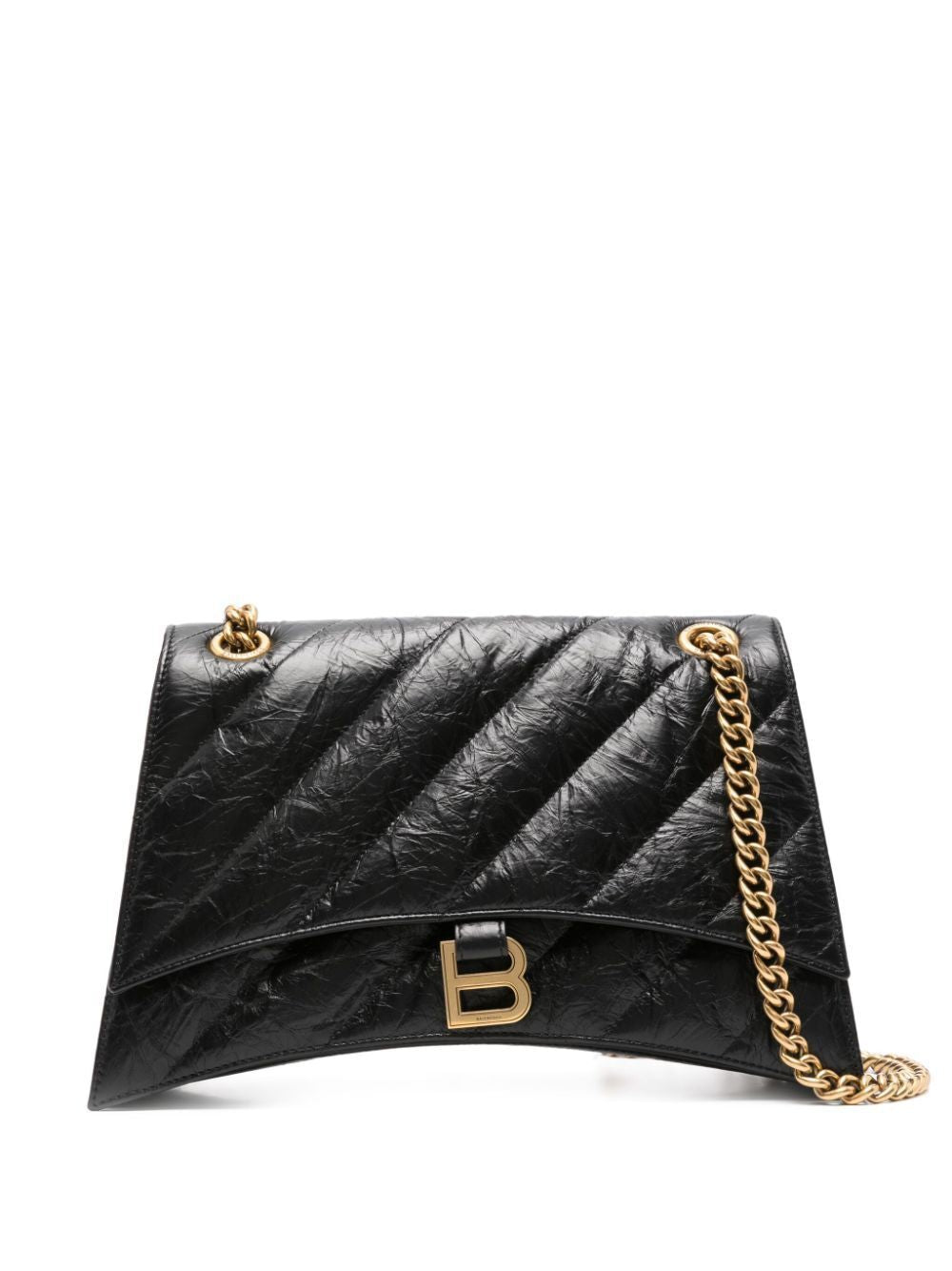 BALENCIAGA Medium Crush Shoulder Handbag