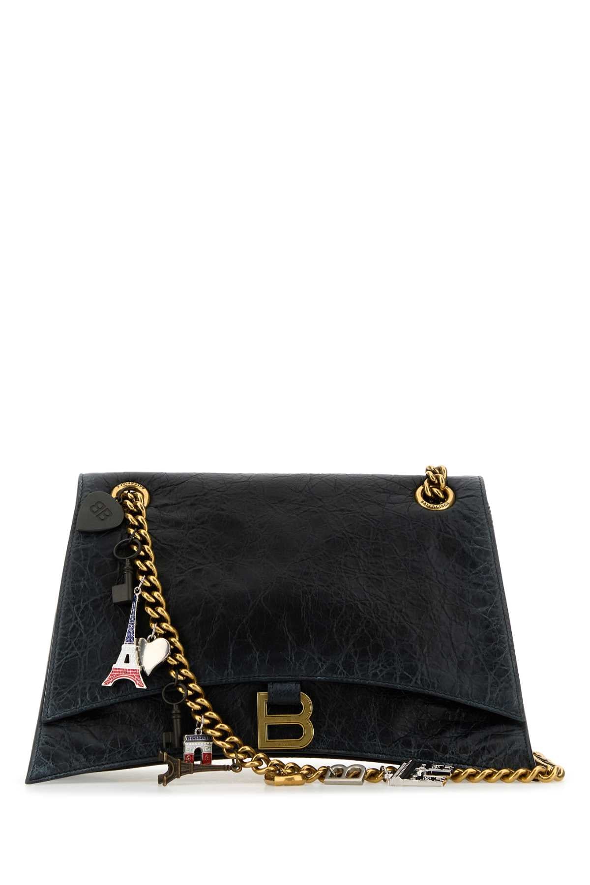 BALENCIAGA Medium Crush Chain Shoulder Handbag