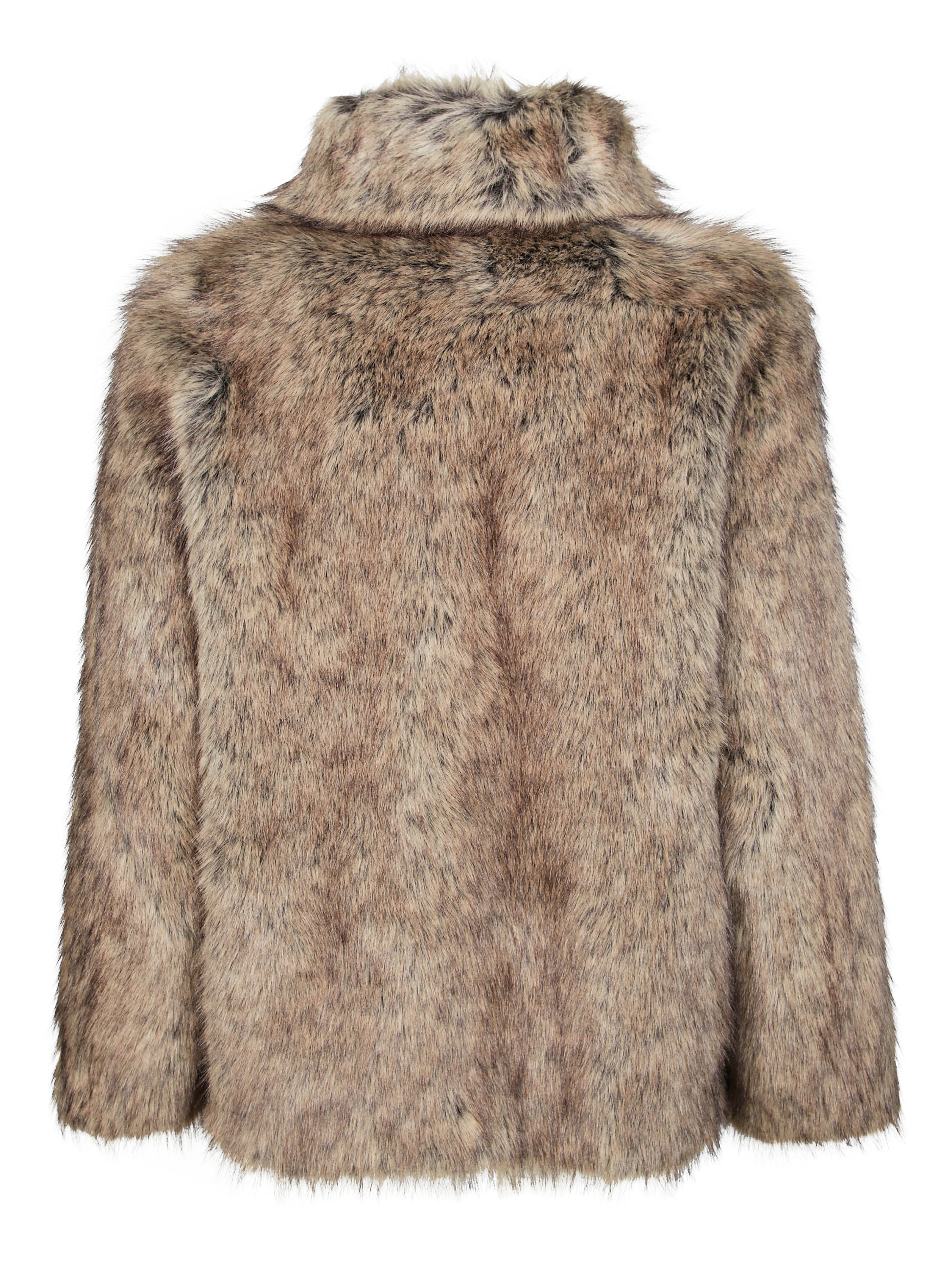LIUJO Eco-Friendly Faux Fur Jacket for Men