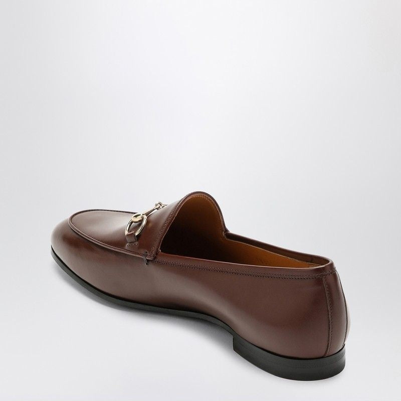 GUCCI Smooth Grain Leather Loafers with Horsebit Detail - Women's