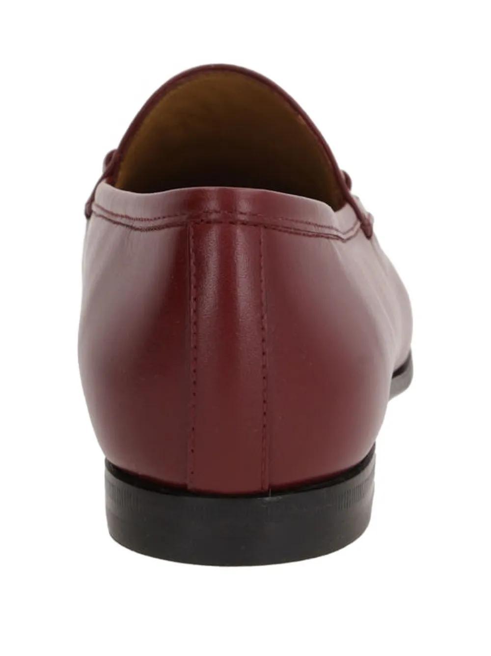 GUCCI Leather Loafers with Iconic Horsebit Detail