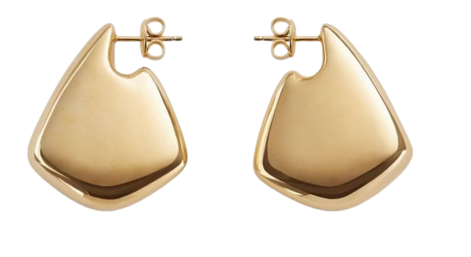 BOTTEGA VENETA Mini Gold and Silver Small Finn Earrings