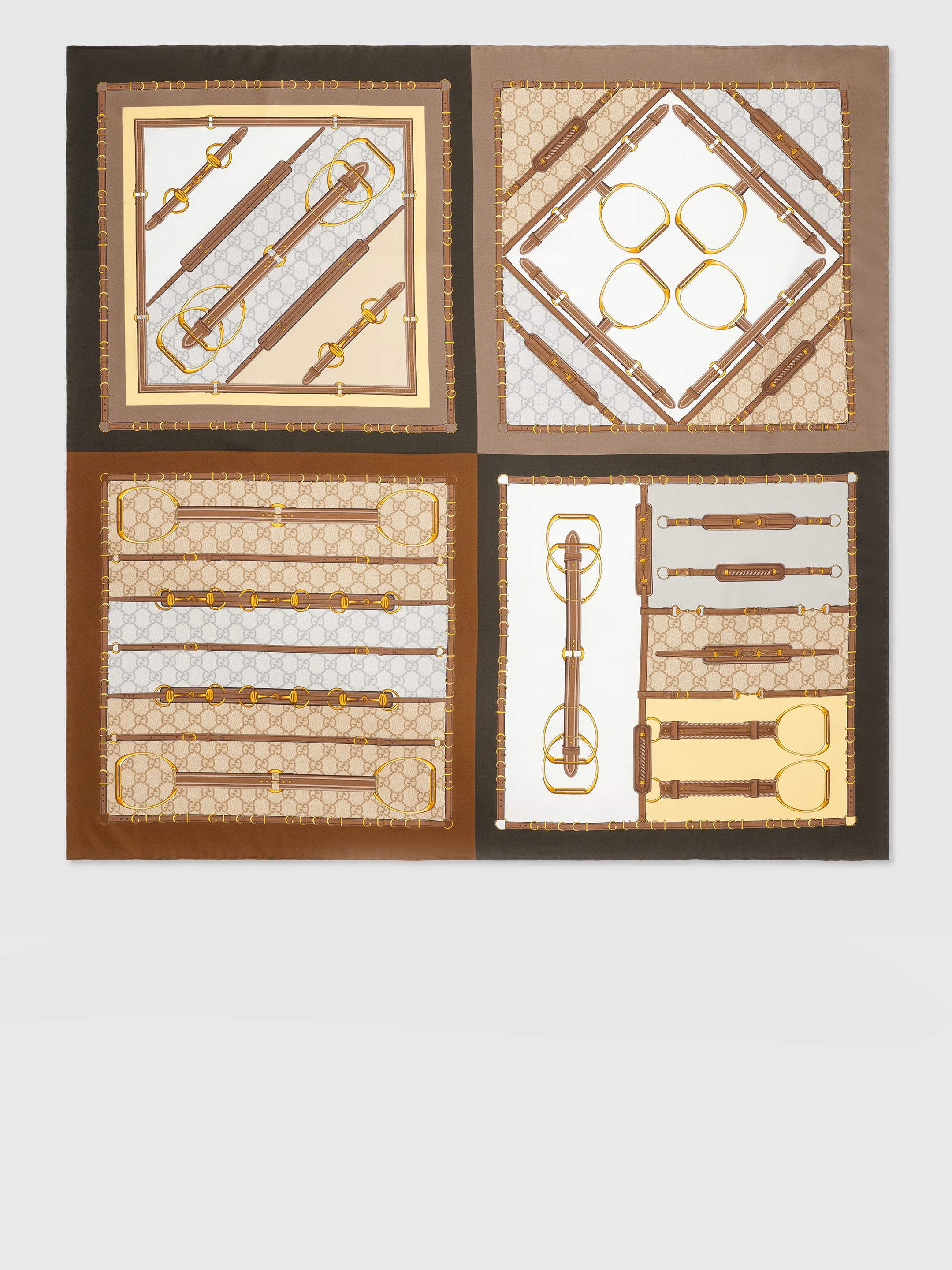 GUCCI Silk Carré Scarf 90 CM x 90 CM