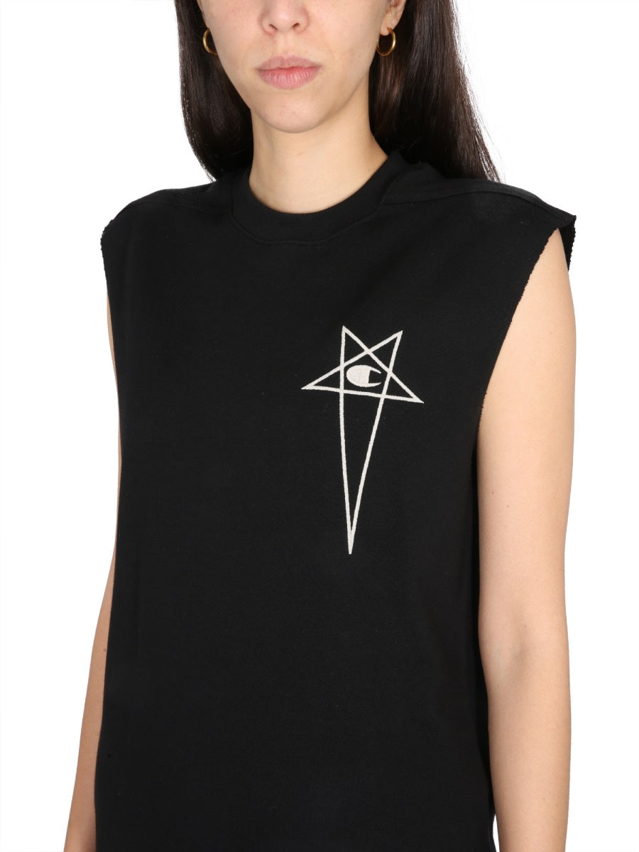 CHAMPION X RICK OWENS Curved Orle Six-Button Mini Top for Women