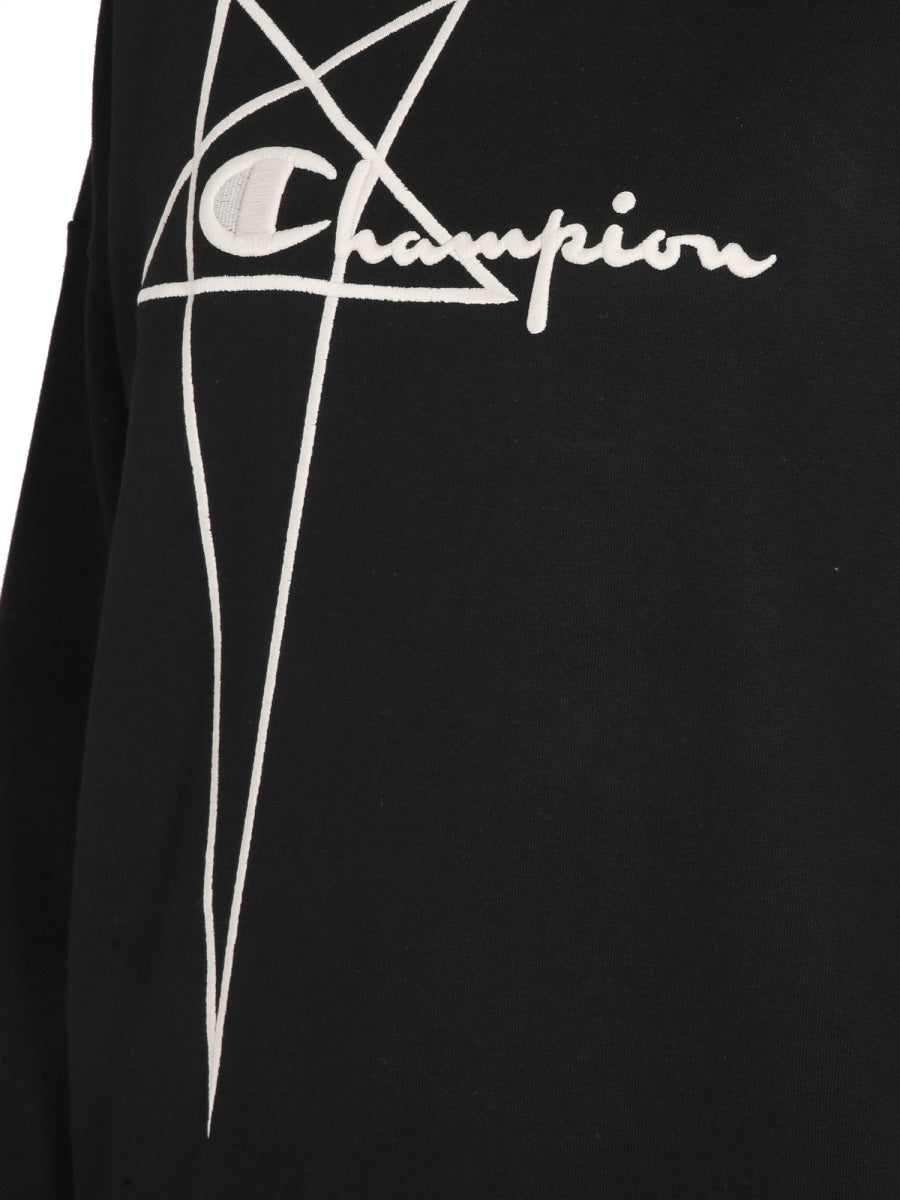 CHAMPION X RICK OWENS Logo Embossed Sweatshirt for Women - FW23 Collection