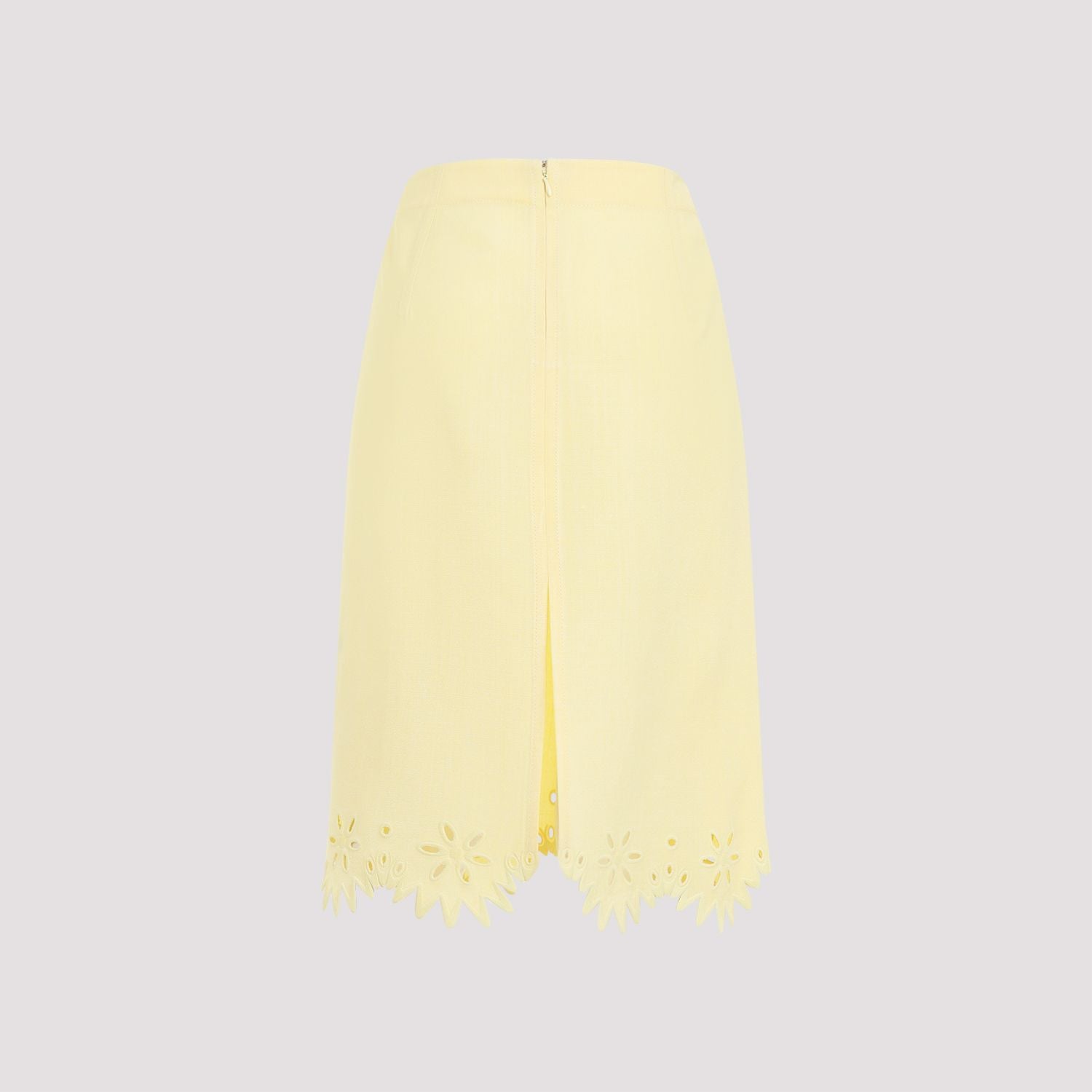 BOTTEGA VENETA Embroidered Grainy Viscose Mini Skirt