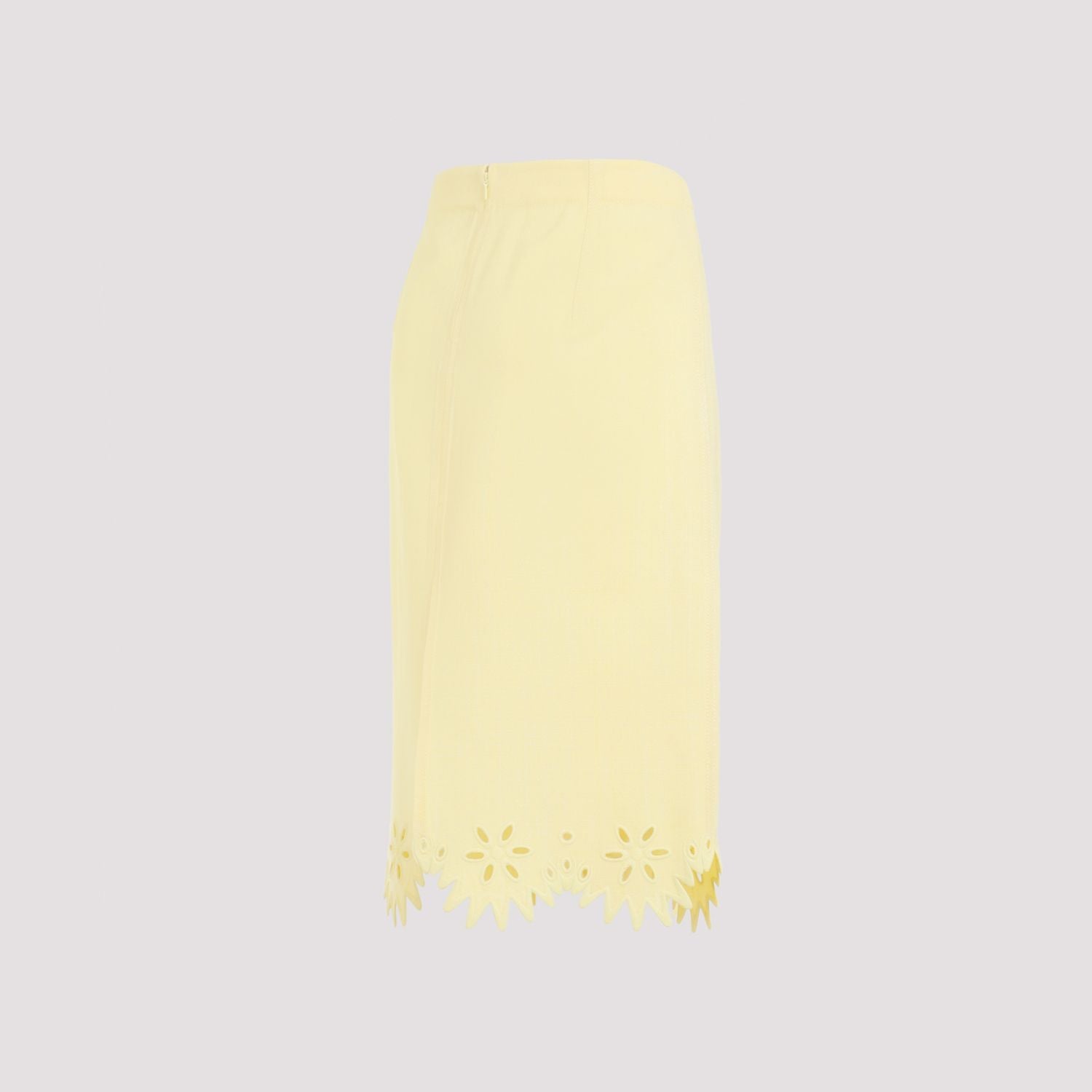 BOTTEGA VENETA Embroidered Grainy Viscose Mini Skirt
