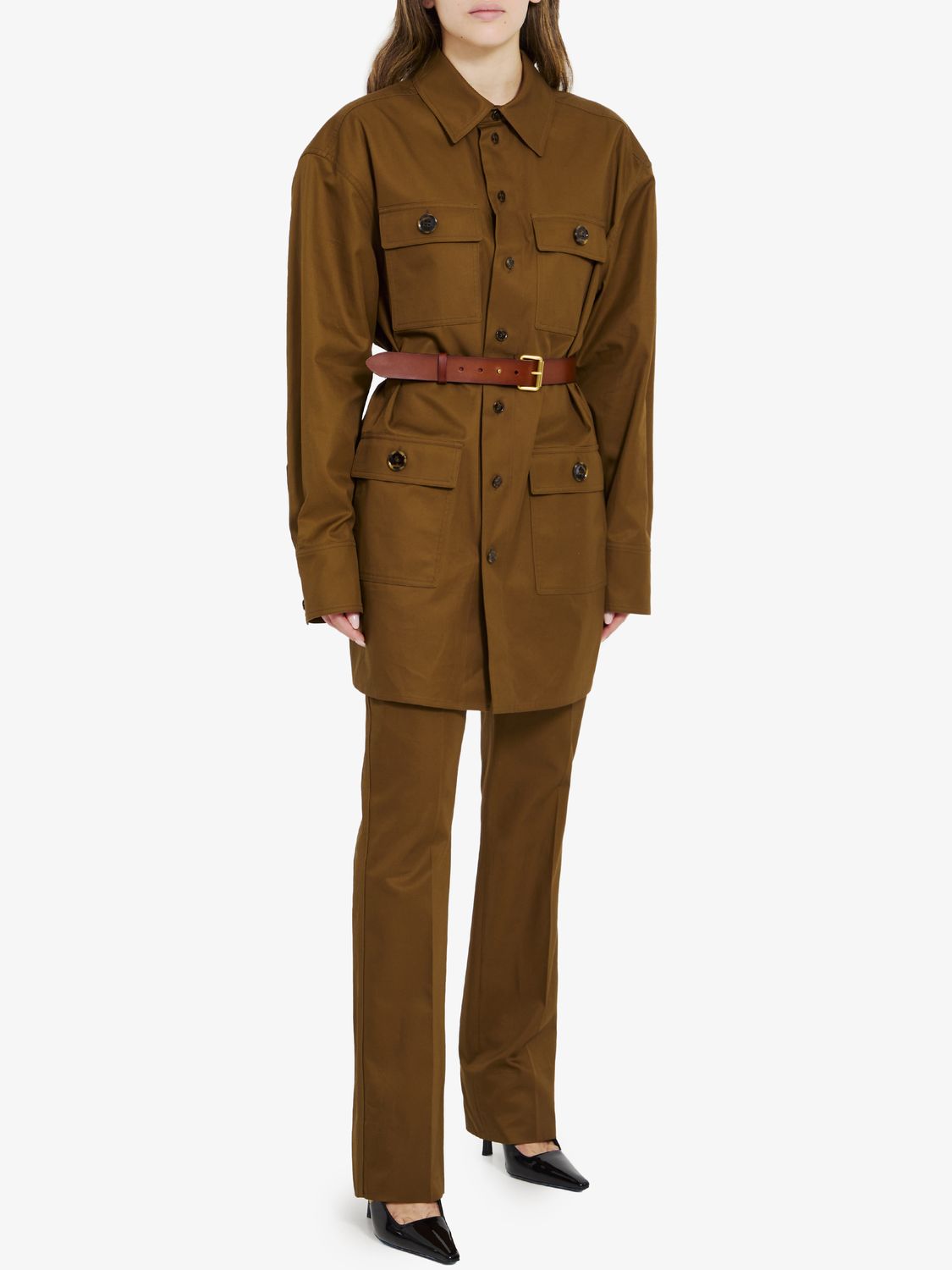 SAINT LAURENT Mid-Rise Tailored Pants - Regular Fit