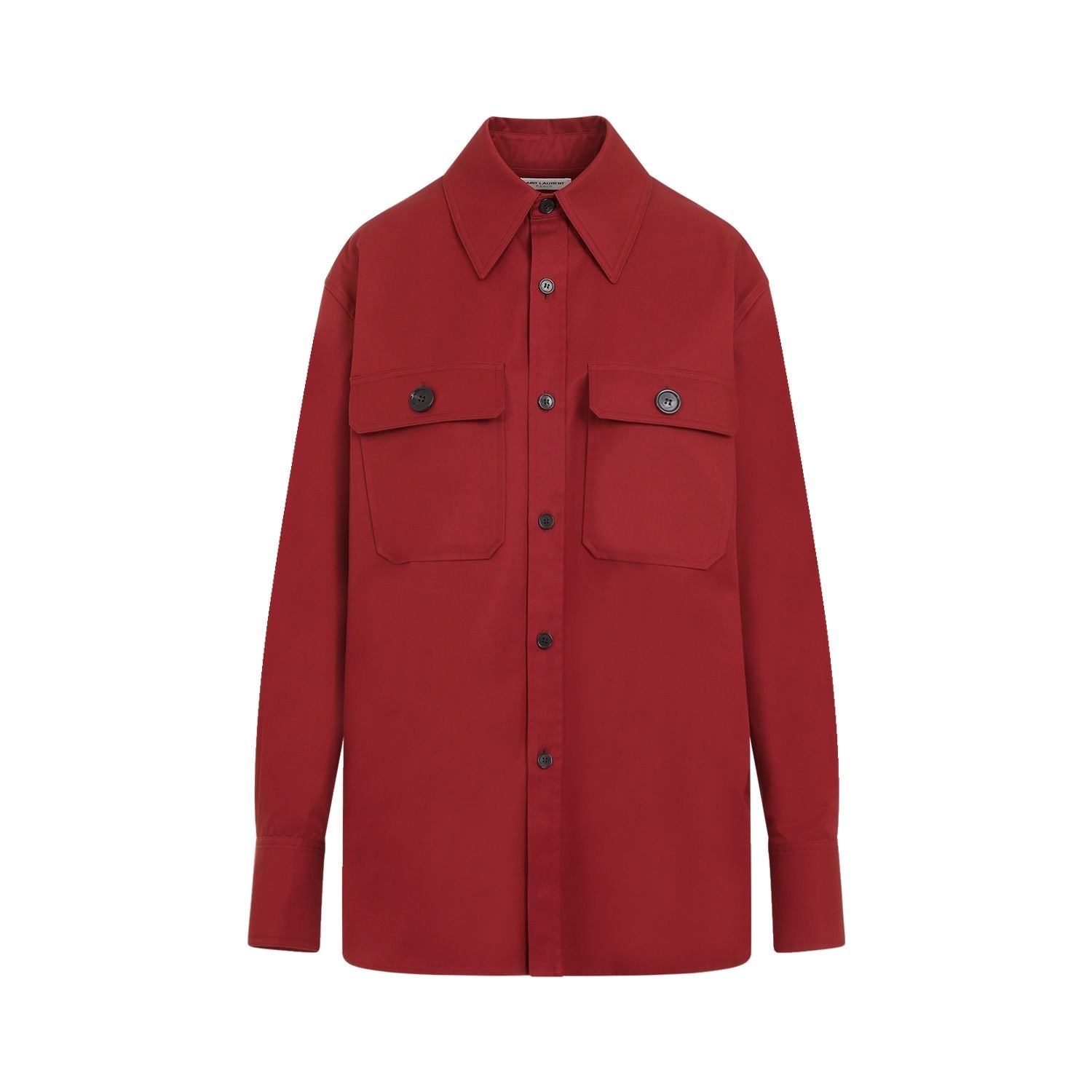 SAINT LAURENT Women's Cotton Twill Shirt
