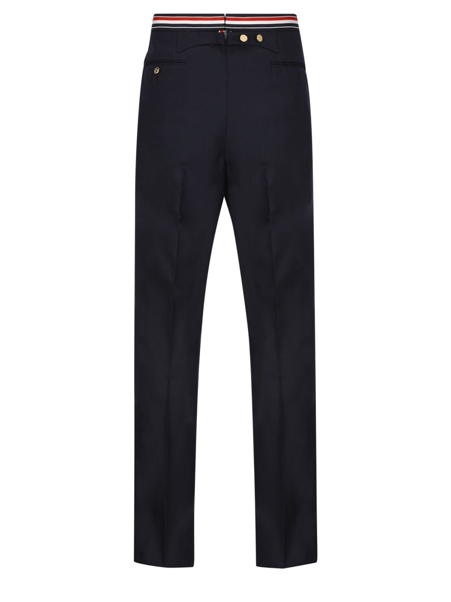 THOM BROWNE Classic Wool Pants - Hidden Closure