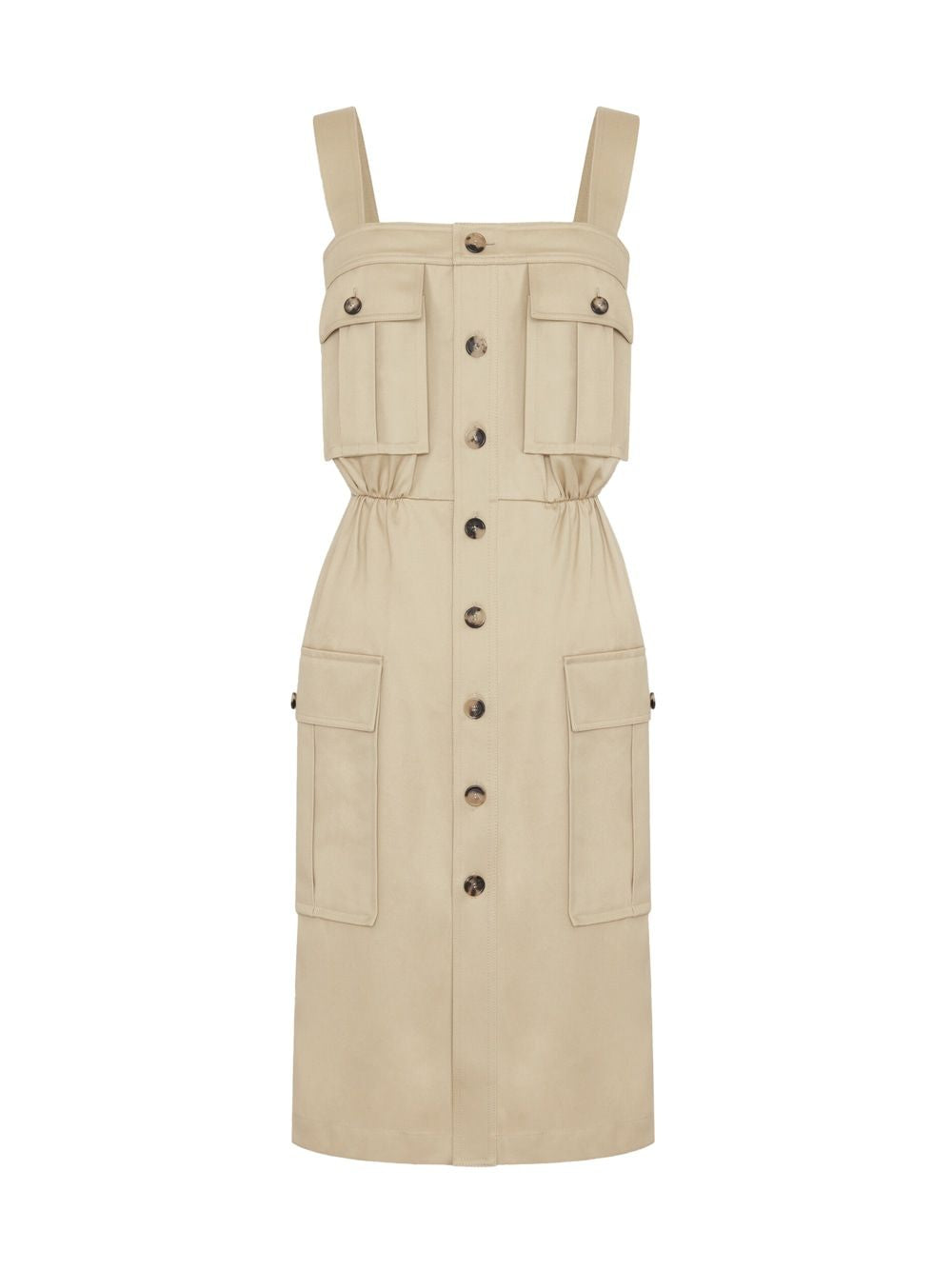 SAINT LAURENT Casual Style Sleeveless Cotton Dress