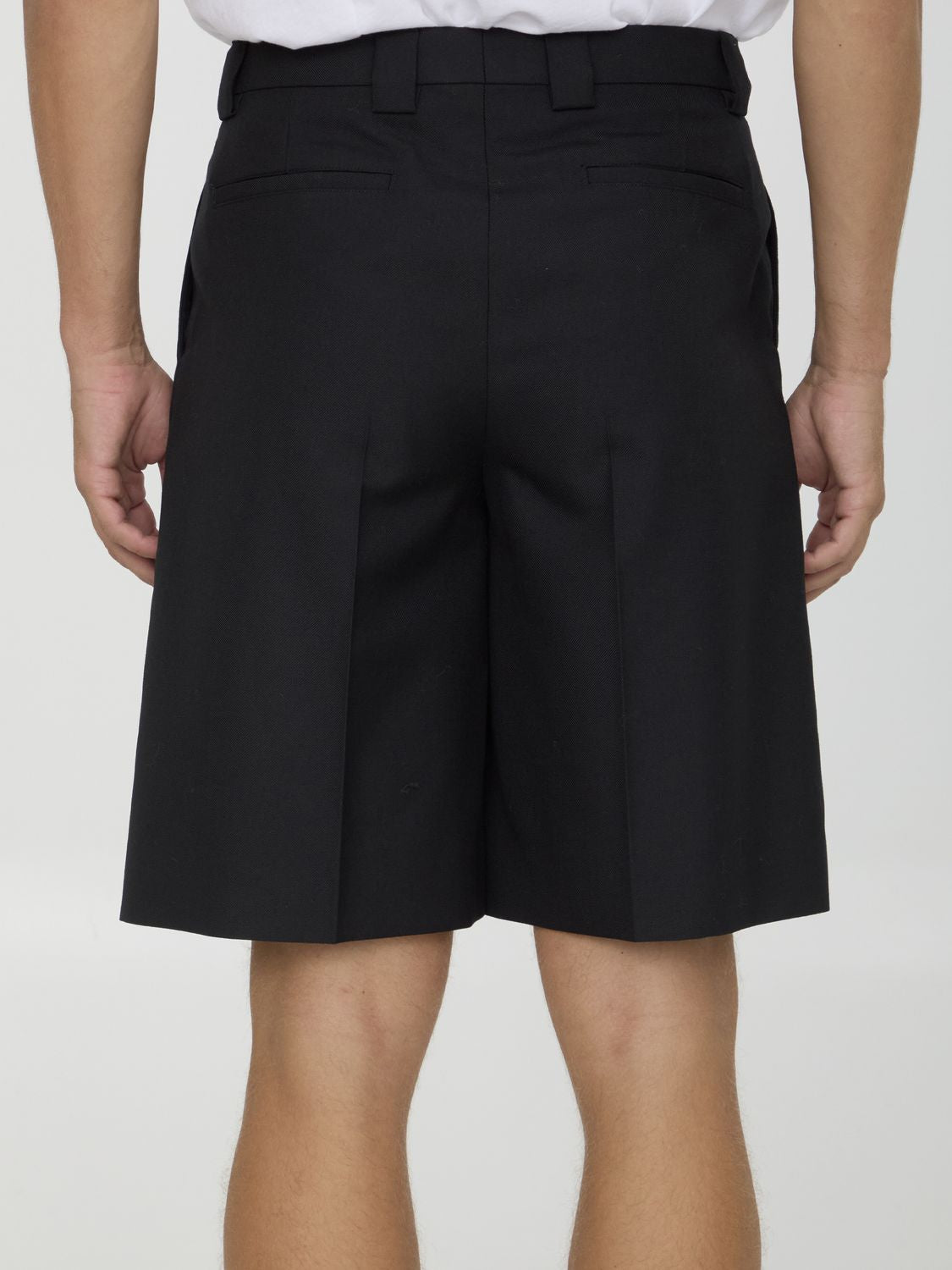GUCCI Wool Blend Bermuda Shorts - Regular Fit