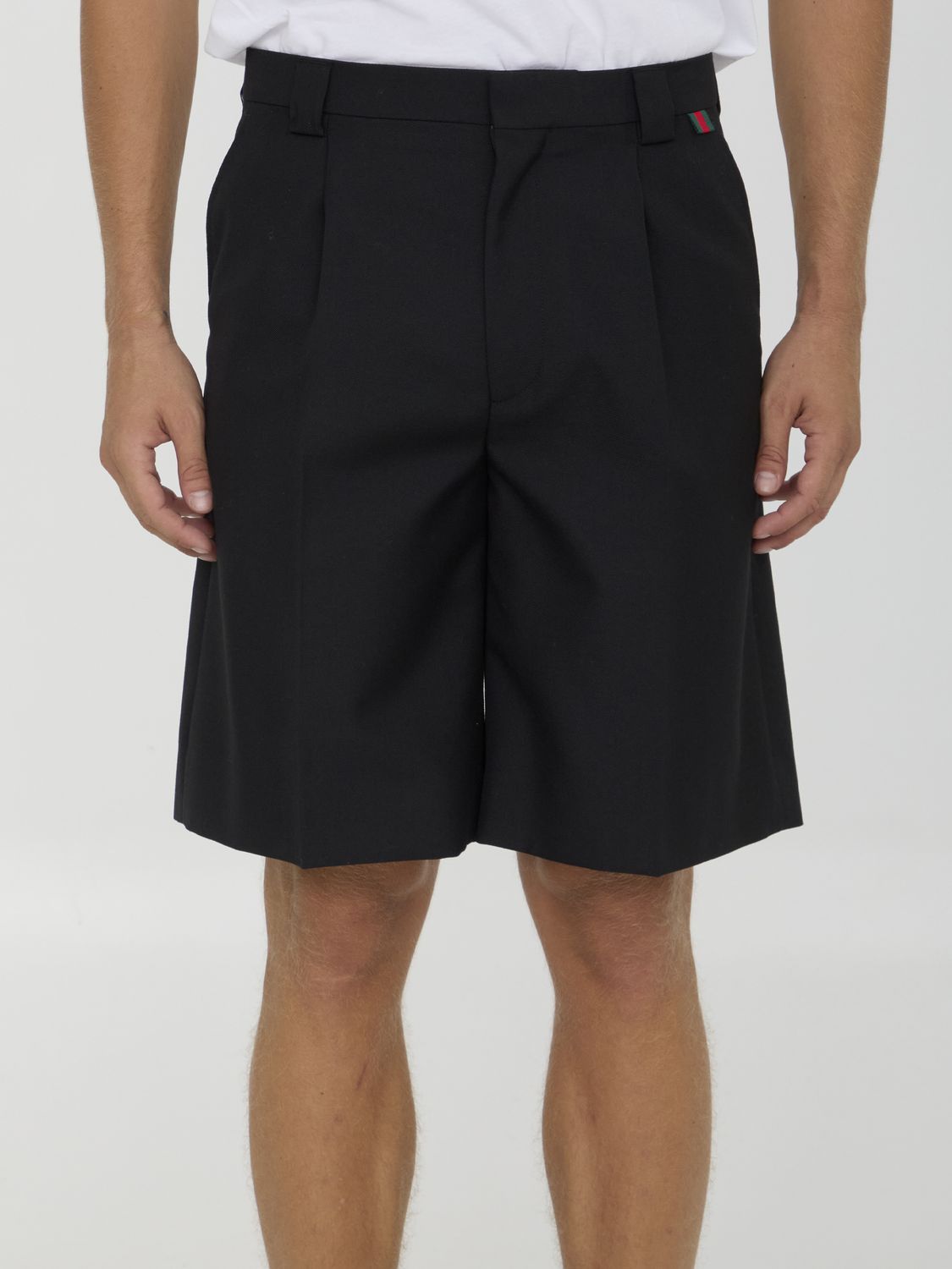 GUCCI Wool Blend Bermuda Shorts - Regular Fit