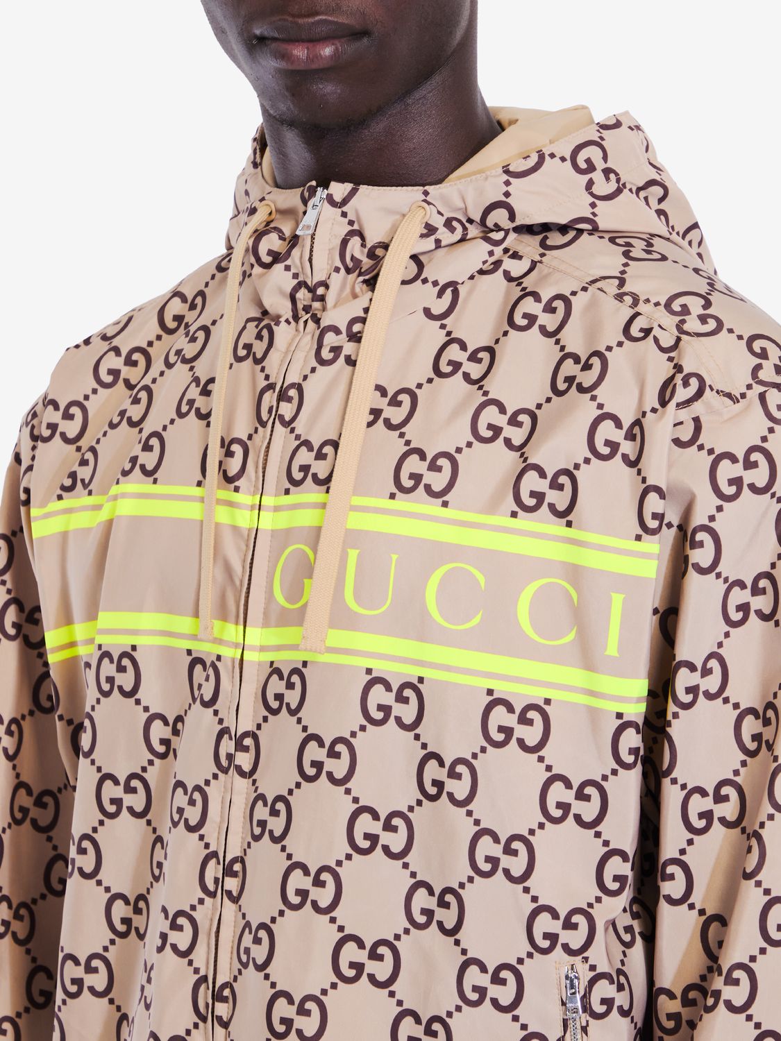 GUCCI Hooded Nylon Jacket for Men - FW24