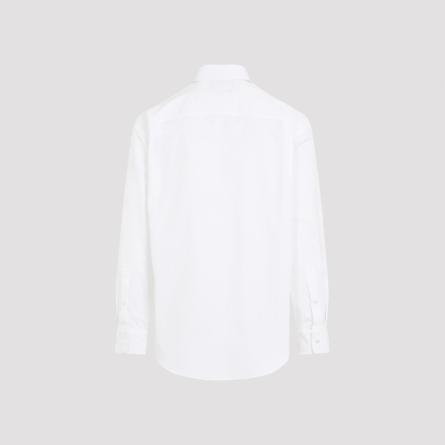 GUCCI Cotton Poplin Shirt with Embossed Detail - Regular Fit